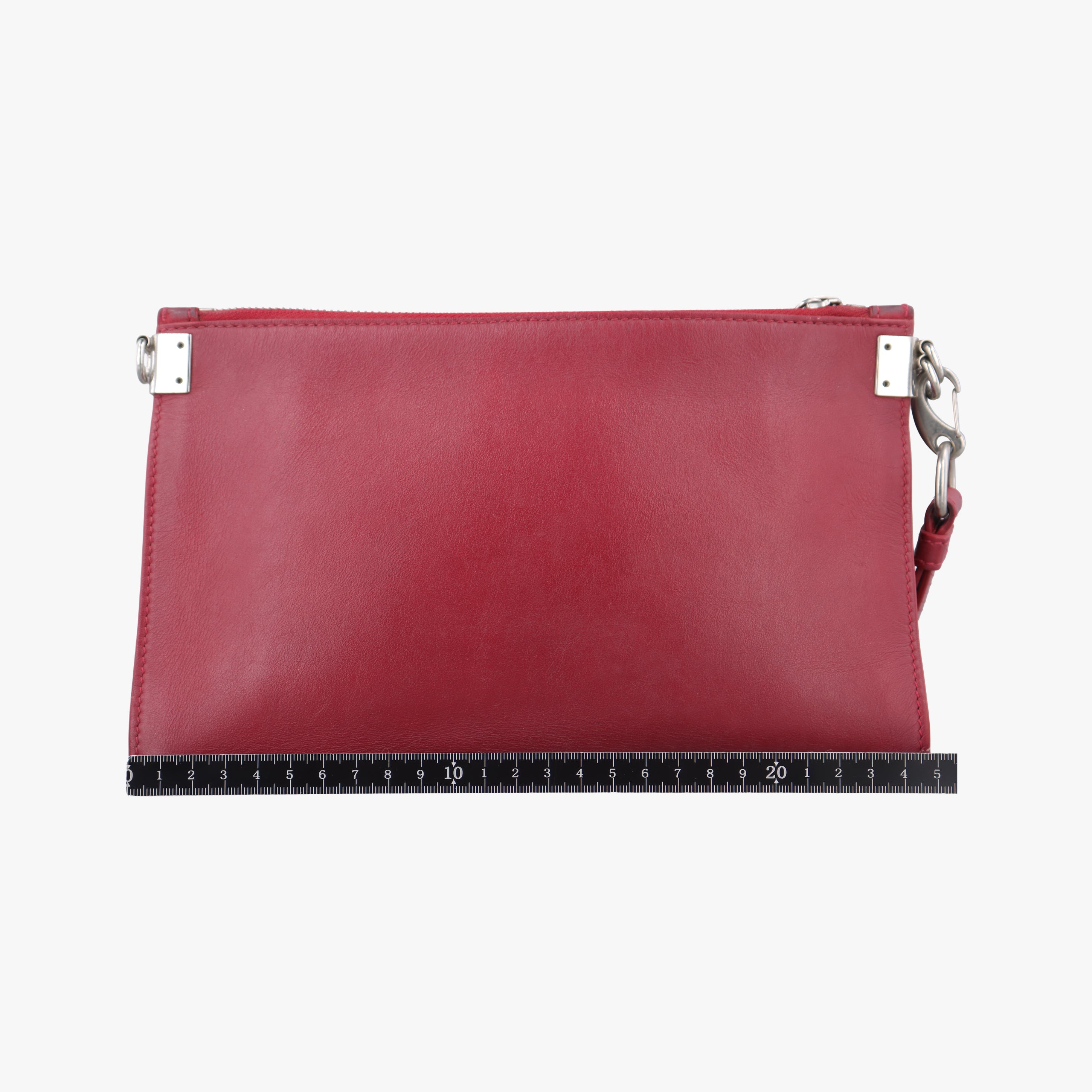 Pre-owned VERSACE medusa Burgundy leather  clutchbag | stylenewstar