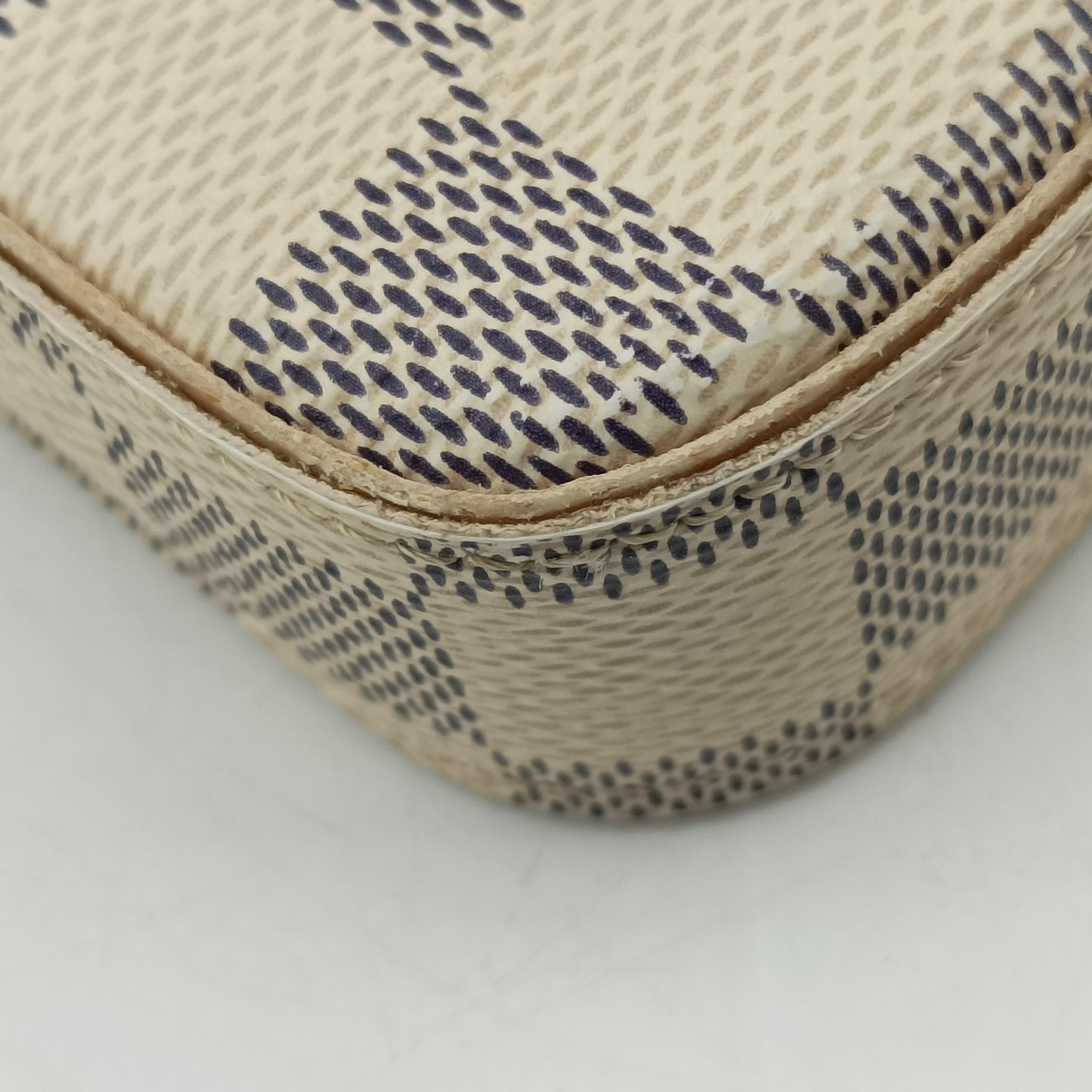 Pre-owned Louis Vuitton Pochette FeLICIE Azur Damier Canvas N63106 shoulderbag | stylenewstar