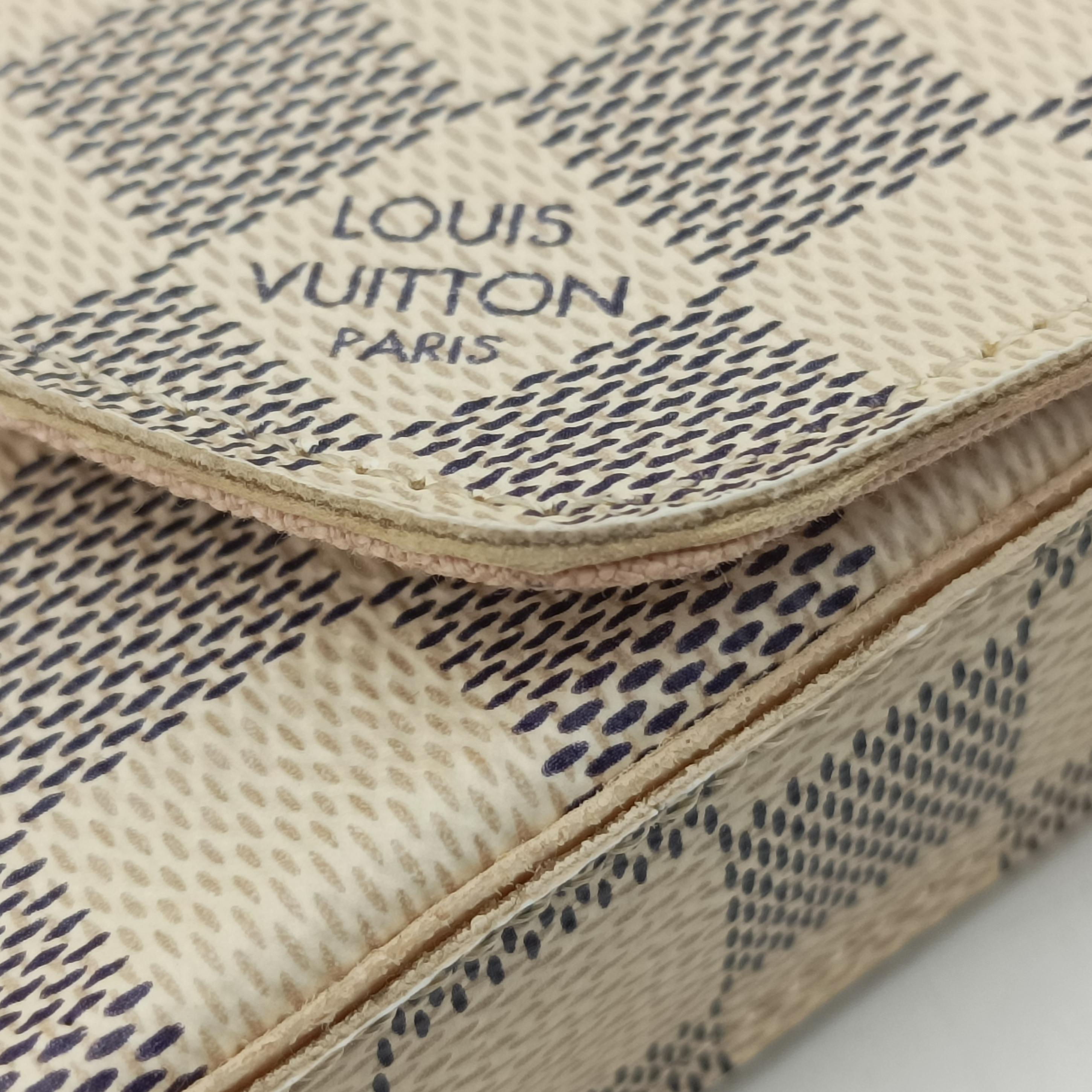 Pre-owned Louis Vuitton Pochette FeLICIE Azur Damier Canvas N63106 shoulderbag | stylenewstar