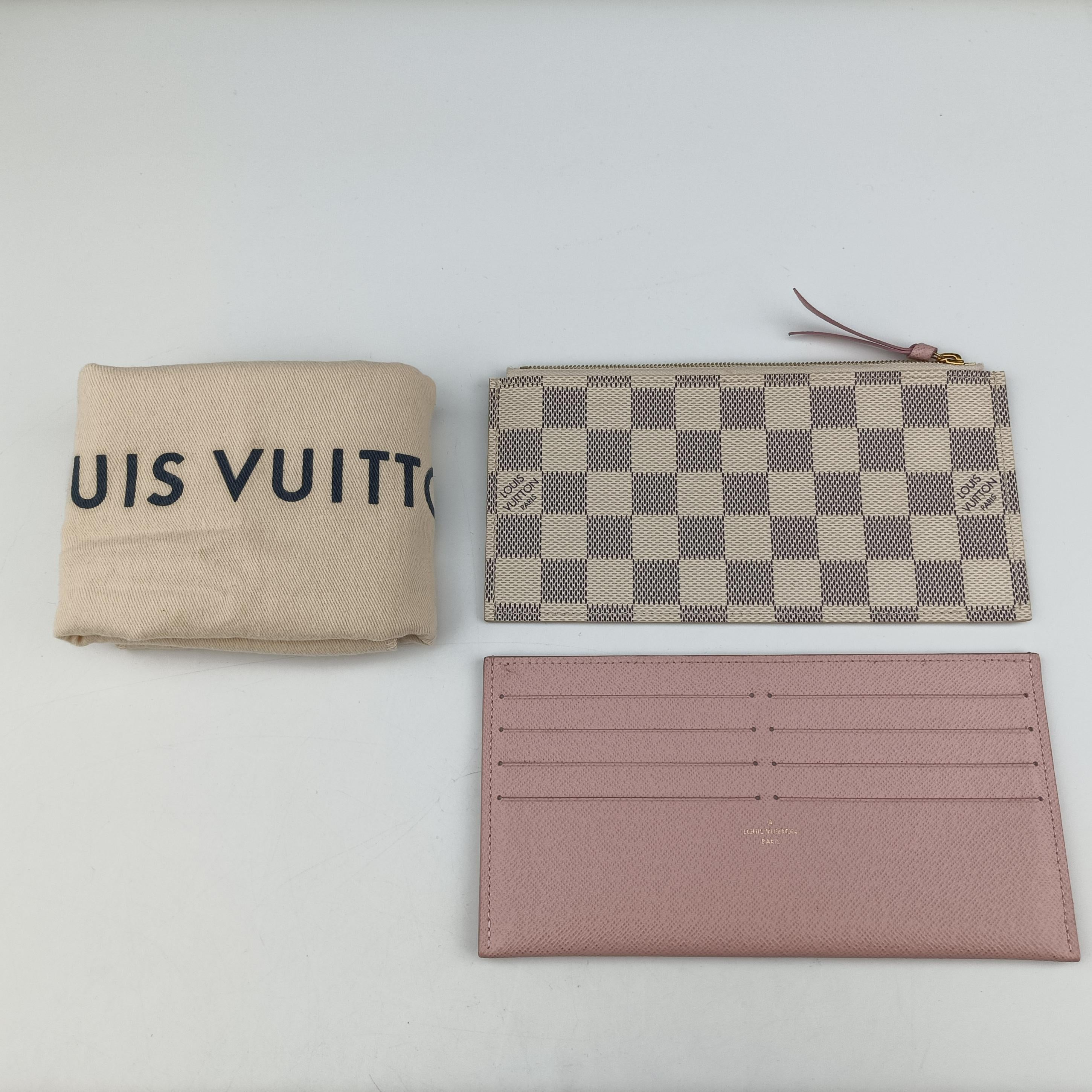 Pre-owned Louis Vuitton Pochette FeLICIE Azur Damier Canvas N63106 shoulderbag | stylenewstar