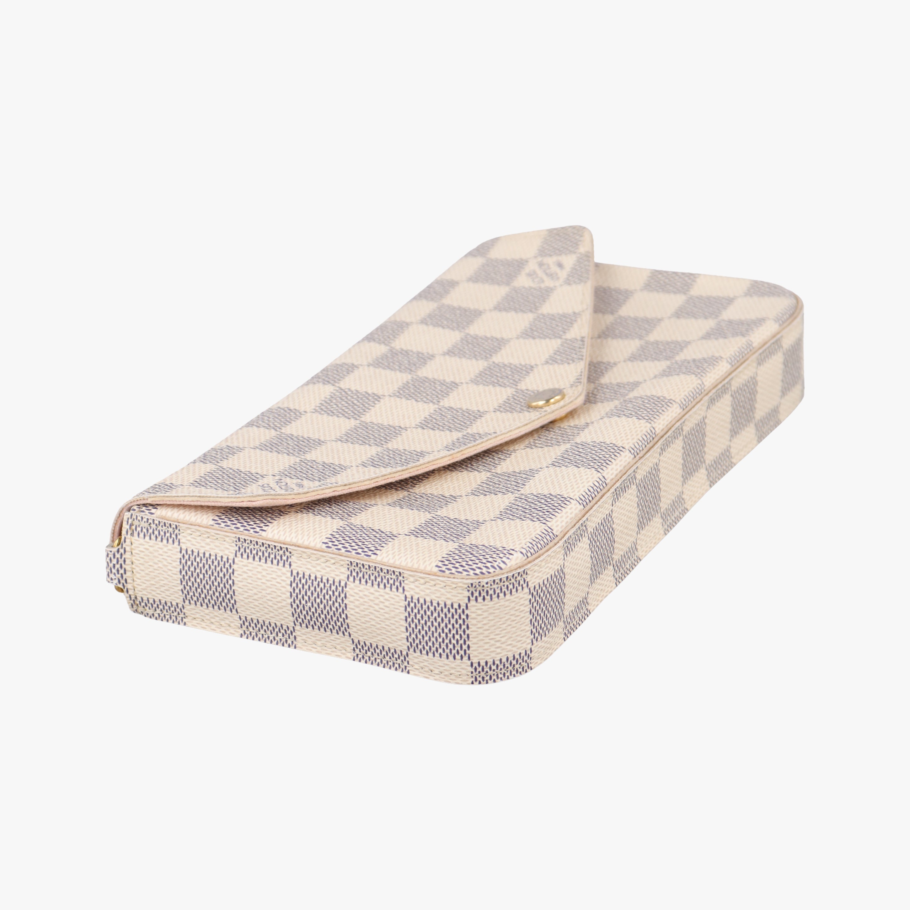 Pre-owned Louis Vuitton Pochette FeLICIE Azur Damier Canvas N63106 shoulderbag | stylenewstar