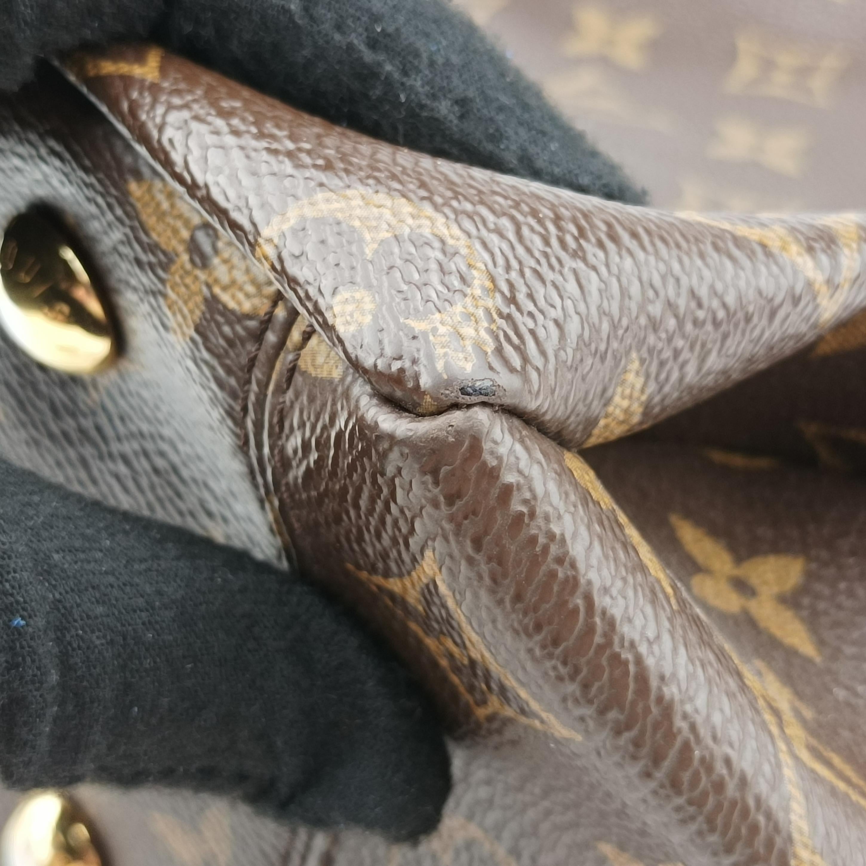 Vintage Louis Vuitton PALLAS Brown×CERISE Monogram Canvas×calf leather M41175 shoulderbag | stylenewstar