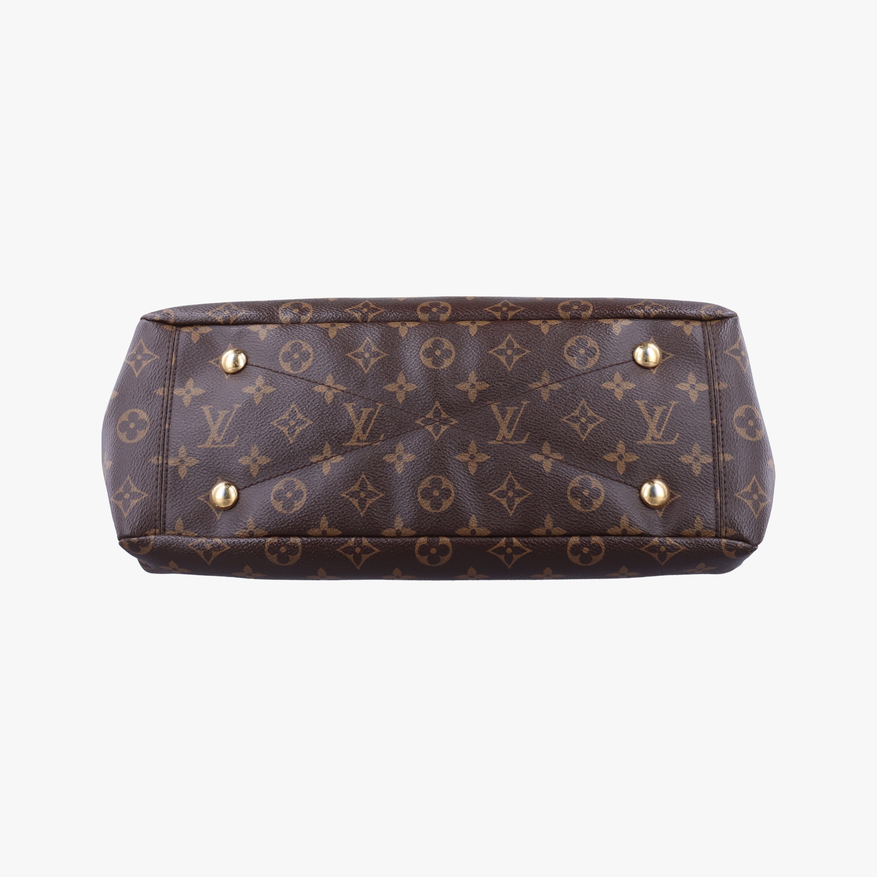 Vintage Louis Vuitton PALLAS Brown×CERISE Monogram Canvas×calf leather M41175 shoulderbag | stylenewstar