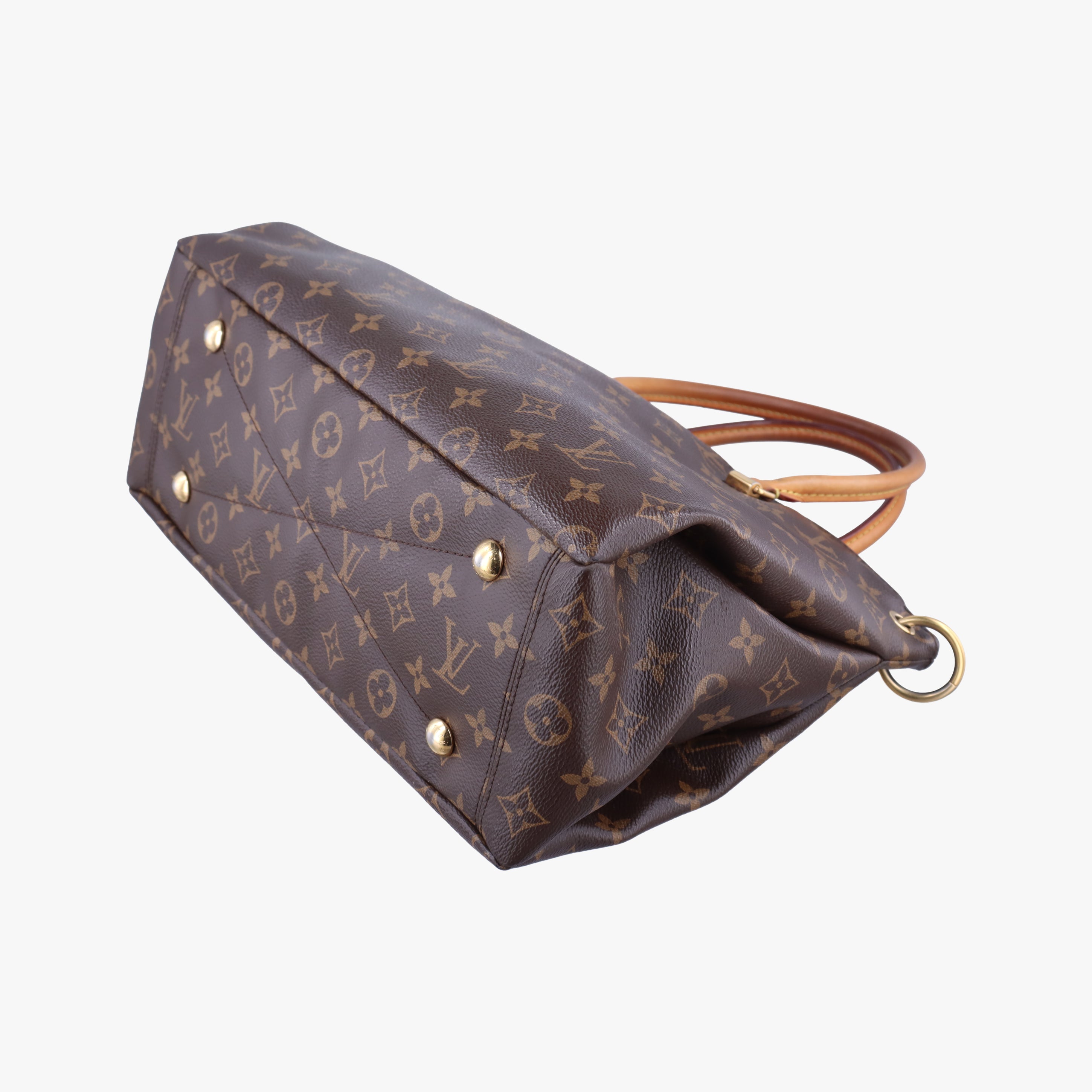 Vintage Louis Vuitton PALLAS Brown×CERISE Monogram Canvas×calf leather M41175 shoulderbag | stylenewstar