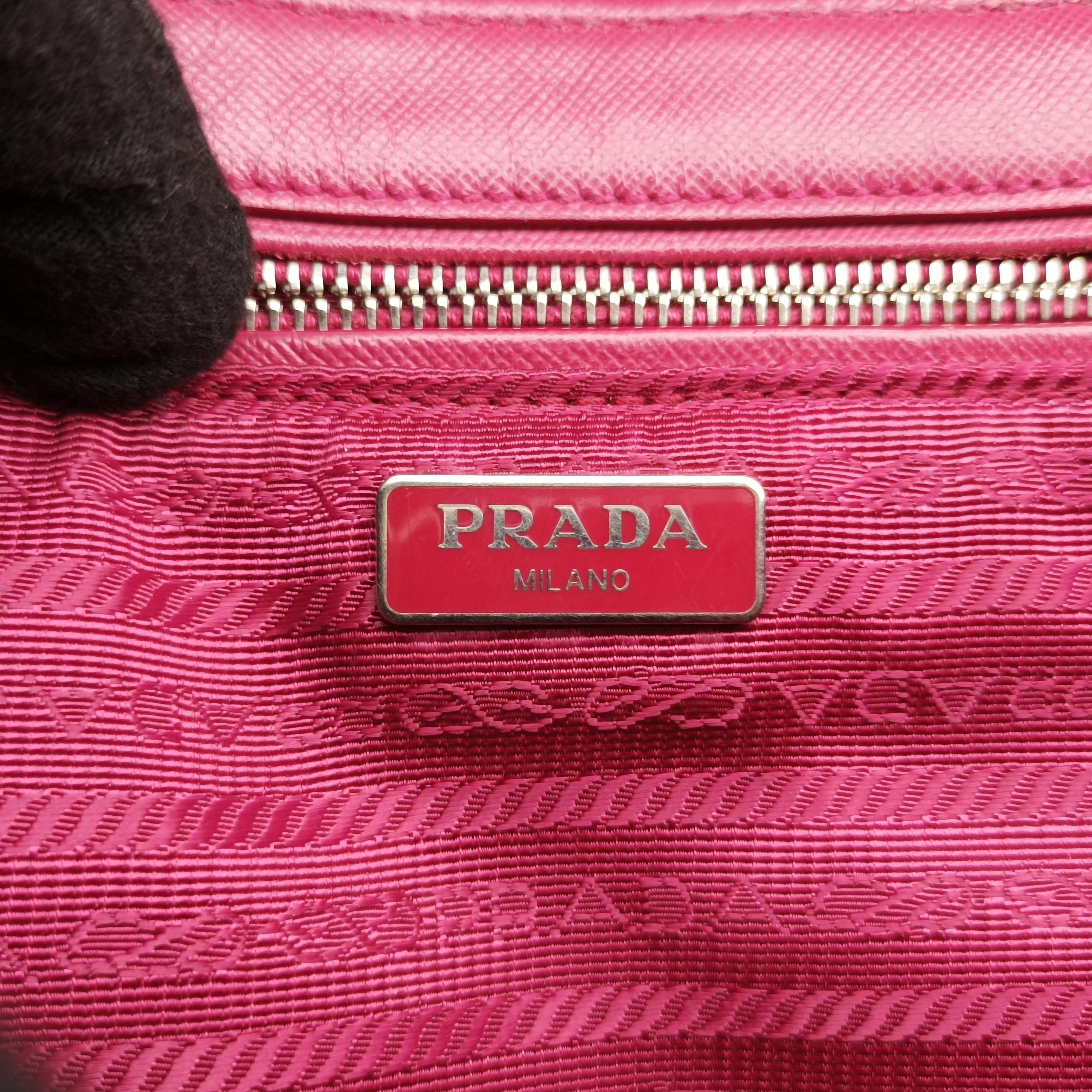 Secondhand Prada Quilted Pushlock Rose nylon BP0584 shoulderbag | stylenewstar