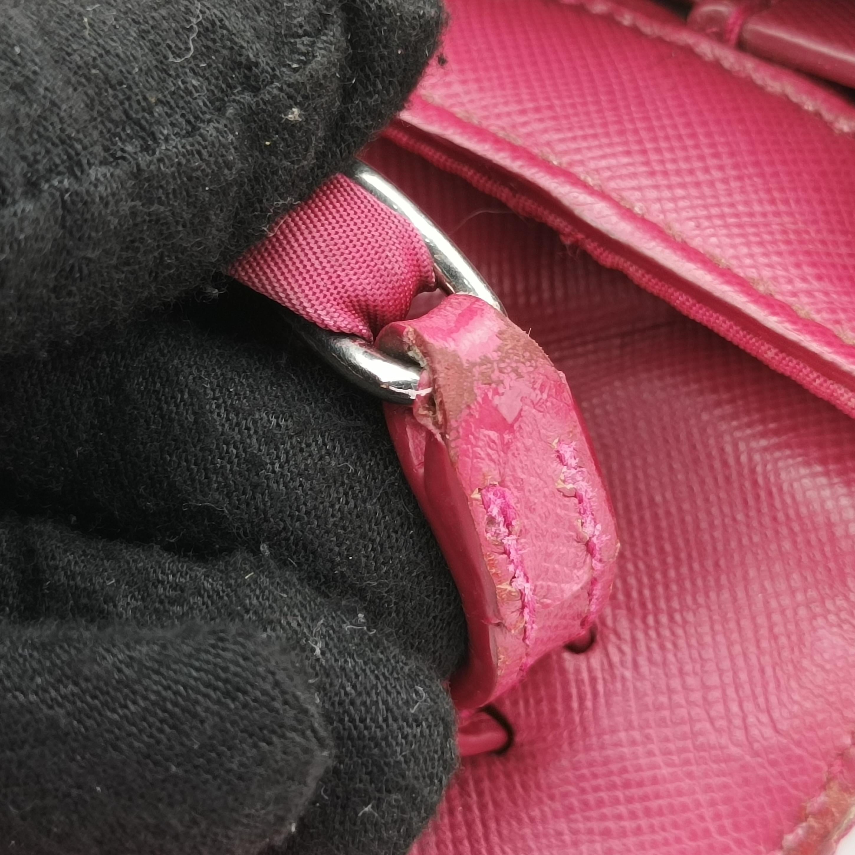Secondhand Prada Quilted Pushlock Rose nylon BP0584 shoulderbag | stylenewstar