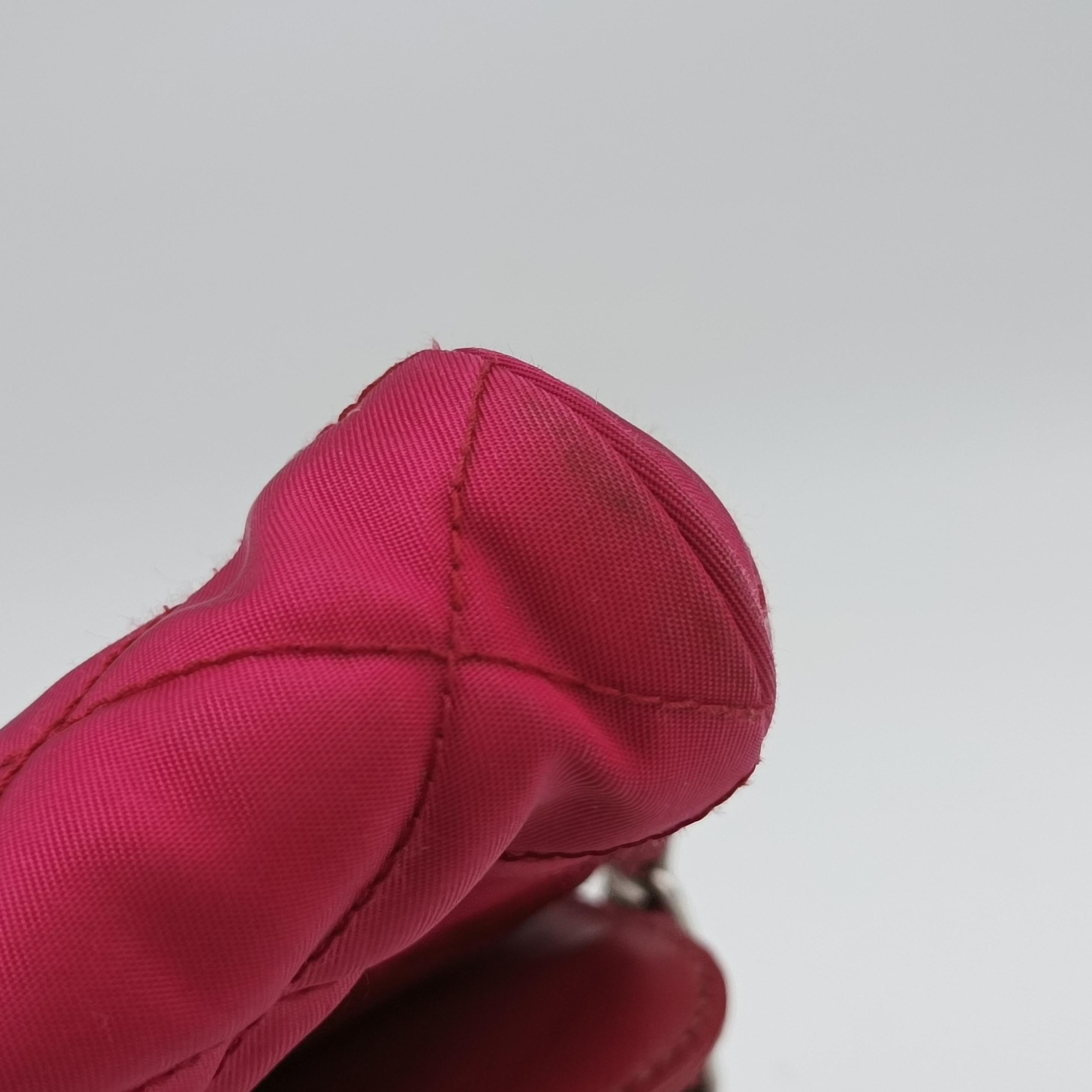 Secondhand Prada Quilted Pushlock Rose nylon BP0584 shoulderbag | stylenewstar