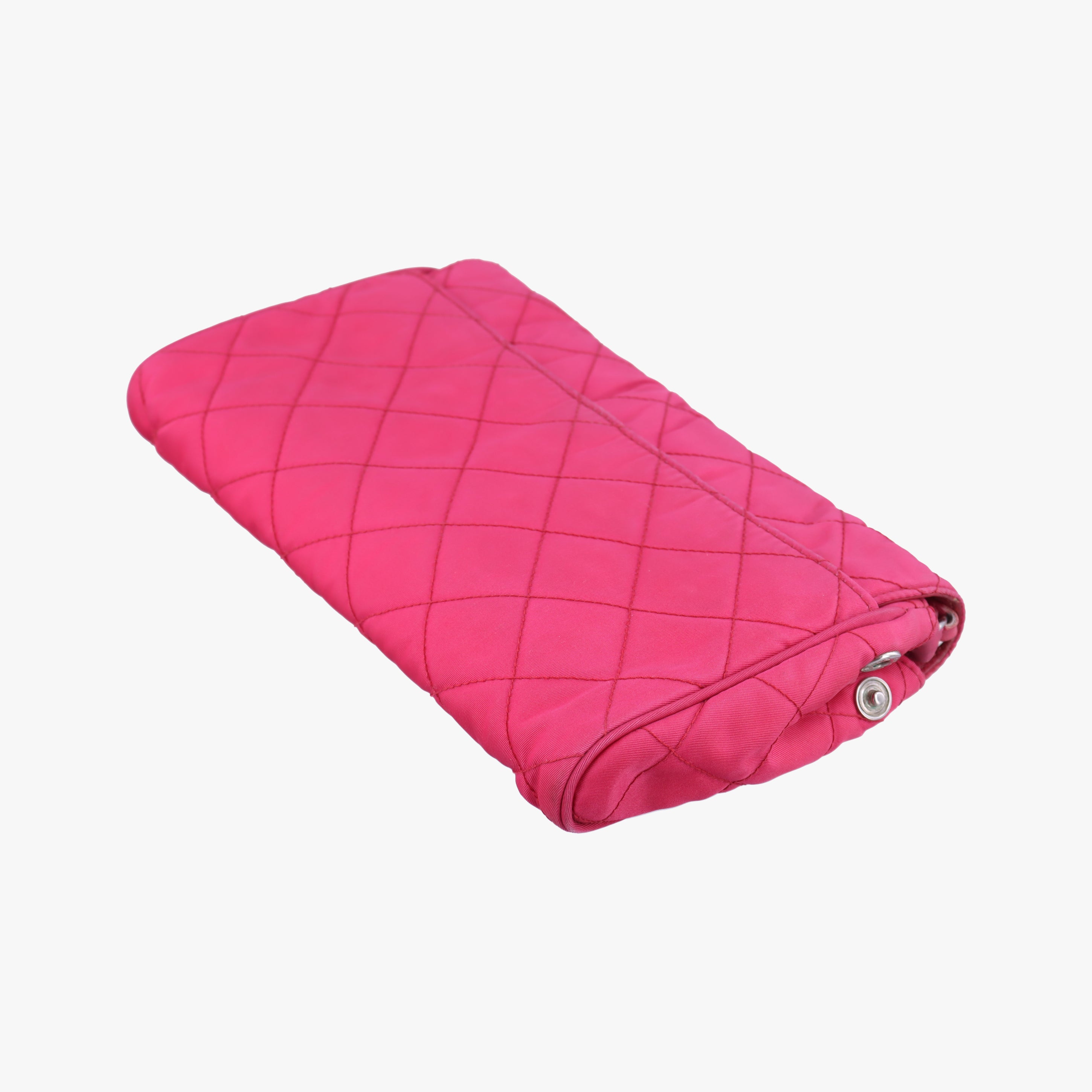 Secondhand Prada Quilted Pushlock Rose nylon BP0584 shoulderbag | stylenewstar