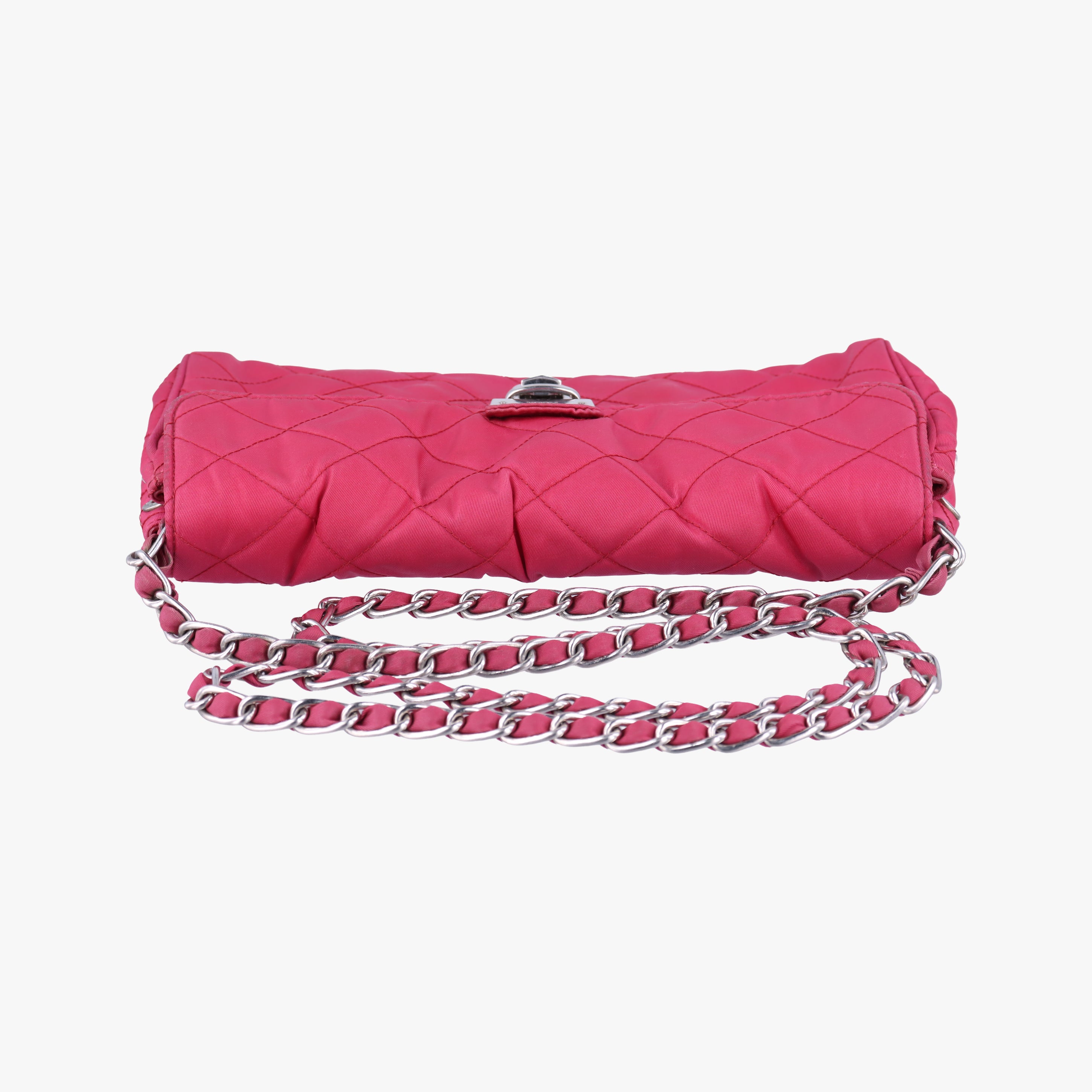Secondhand Prada Quilted Pushlock Rose nylon BP0584 shoulderbag | stylenewstar