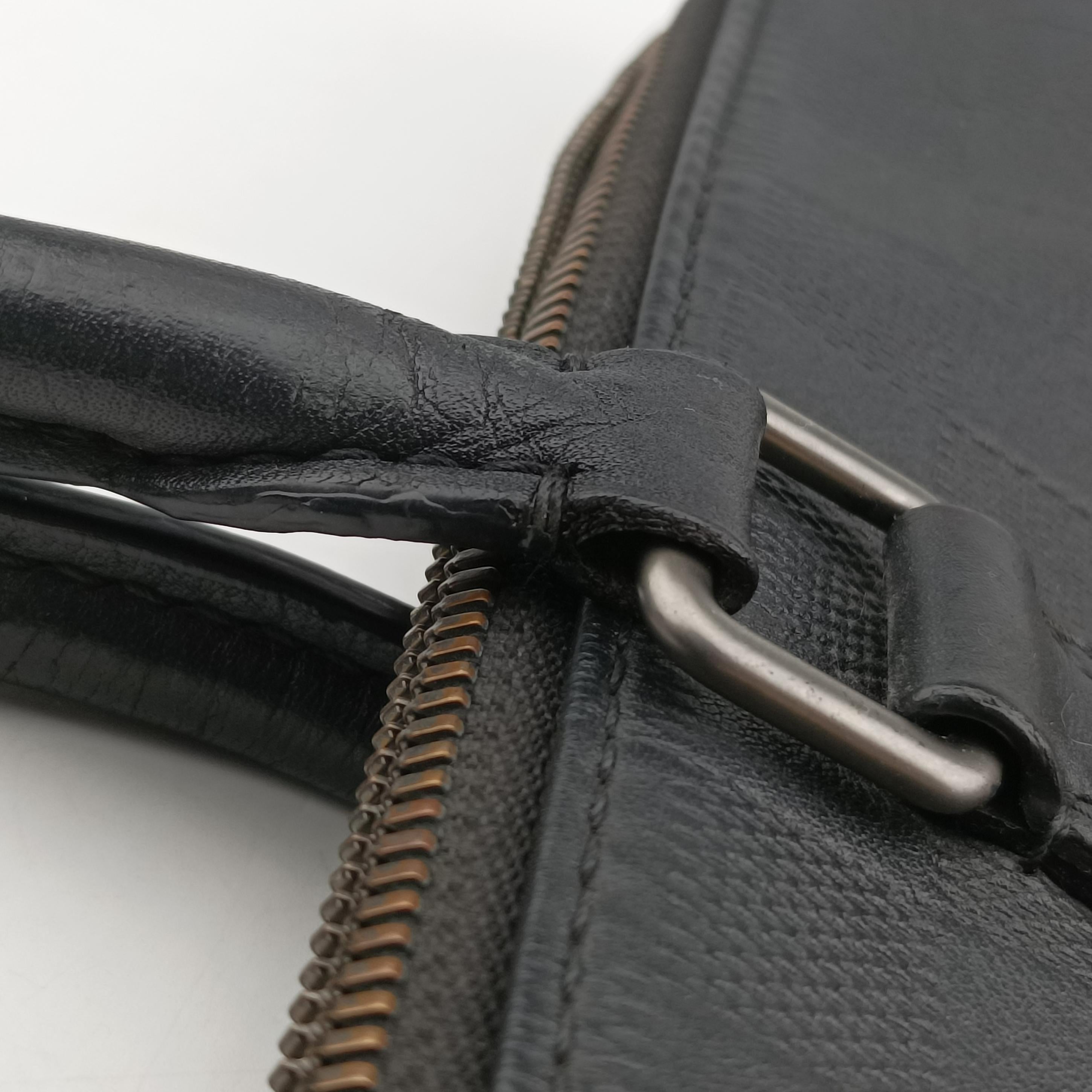Pre-owned Louis Vuitton Porte Documents Jour Noir Damier Graphite N48224 handbag | stylenewstar