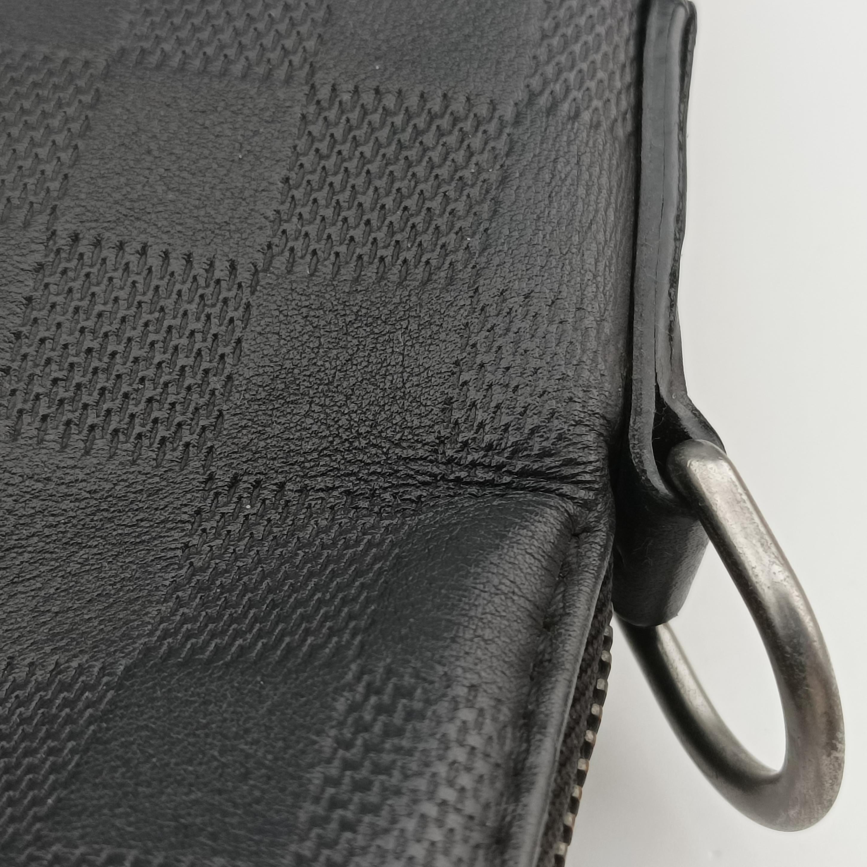 Pre-owned Louis Vuitton Porte Documents Jour Noir Damier Graphite N48224 handbag | stylenewstar