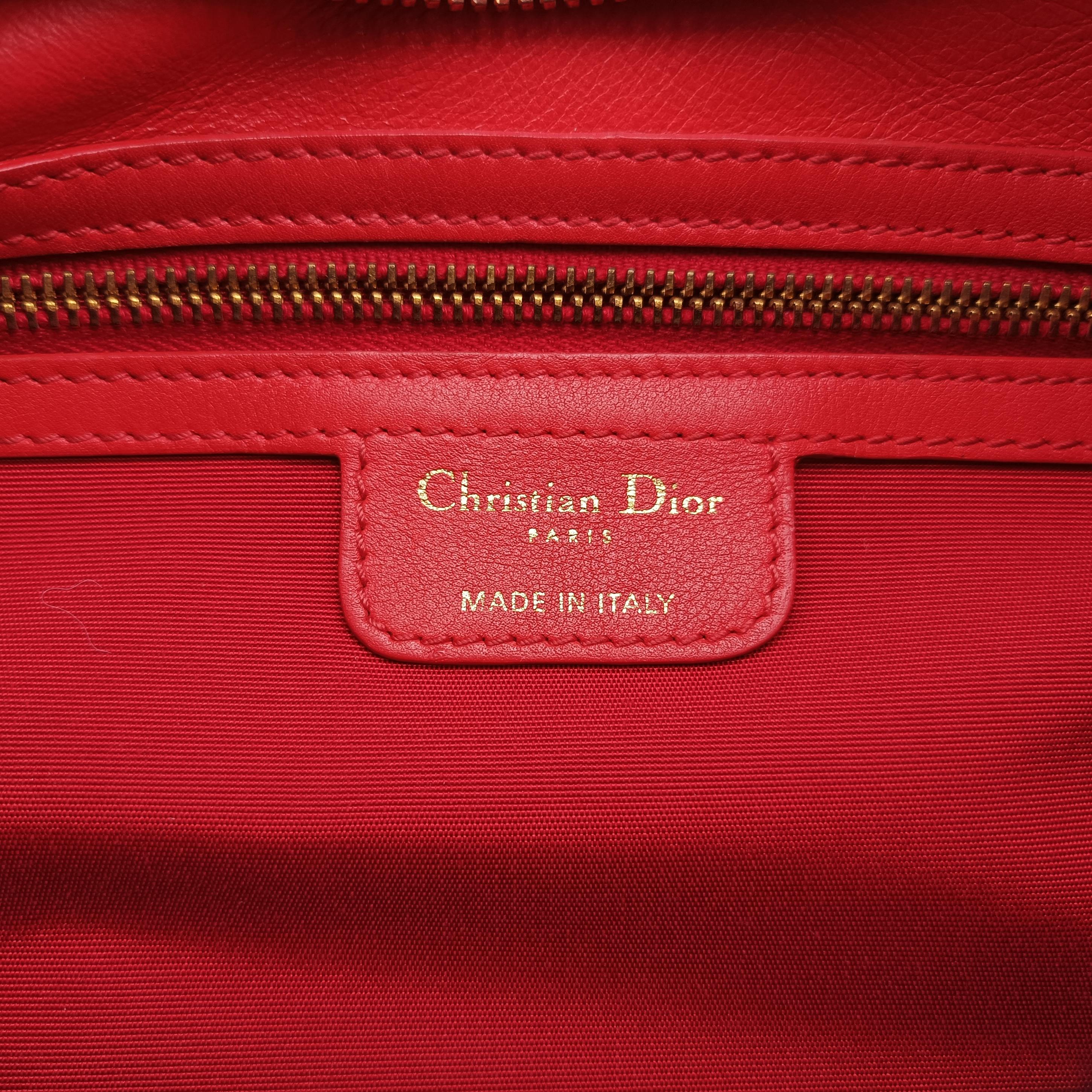 Pre-owned Christian Dior Diorita Hobo Orange leather  handbag | stylenewstar