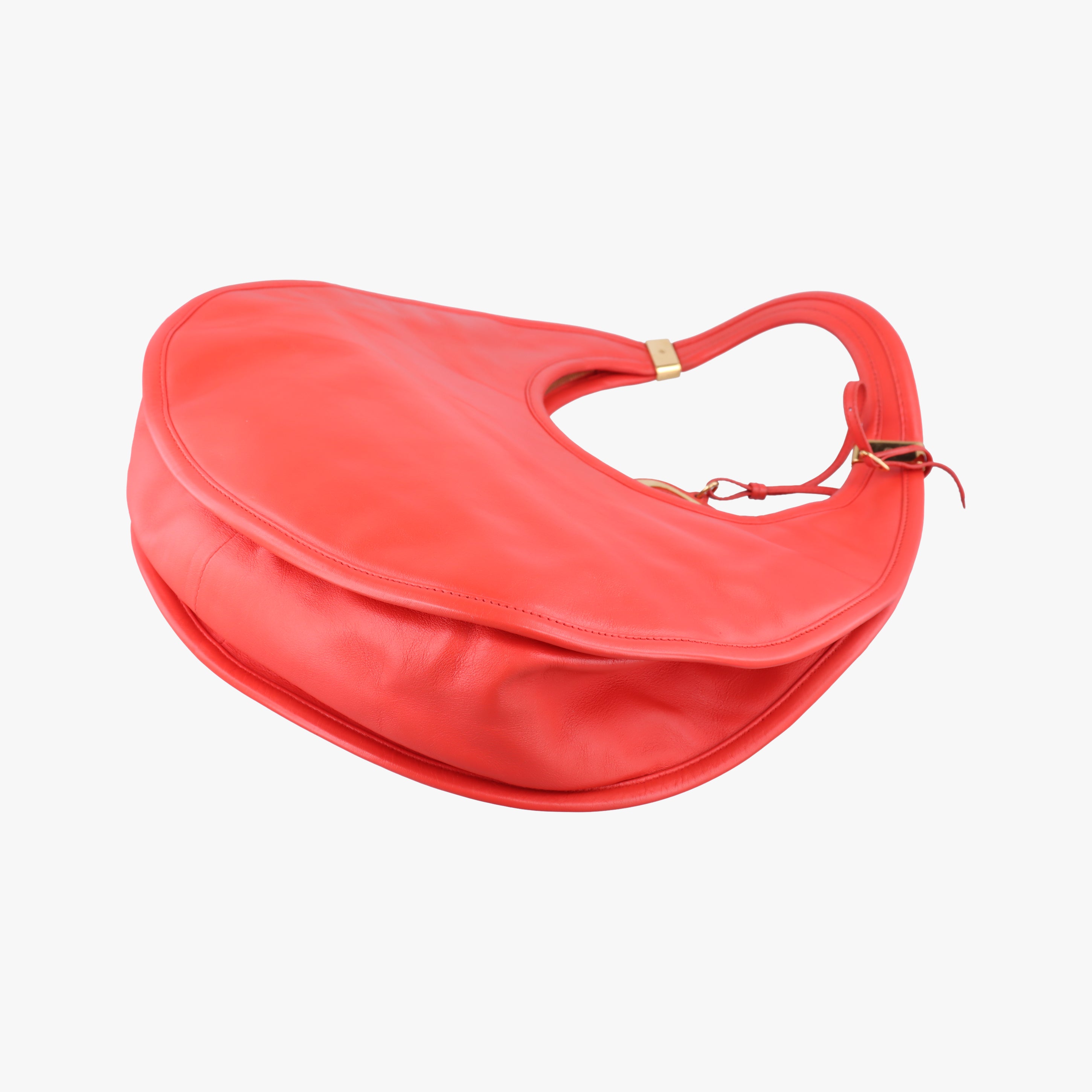 Pre-owned Christian Dior Diorita Hobo Orange leather  handbag | stylenewstar