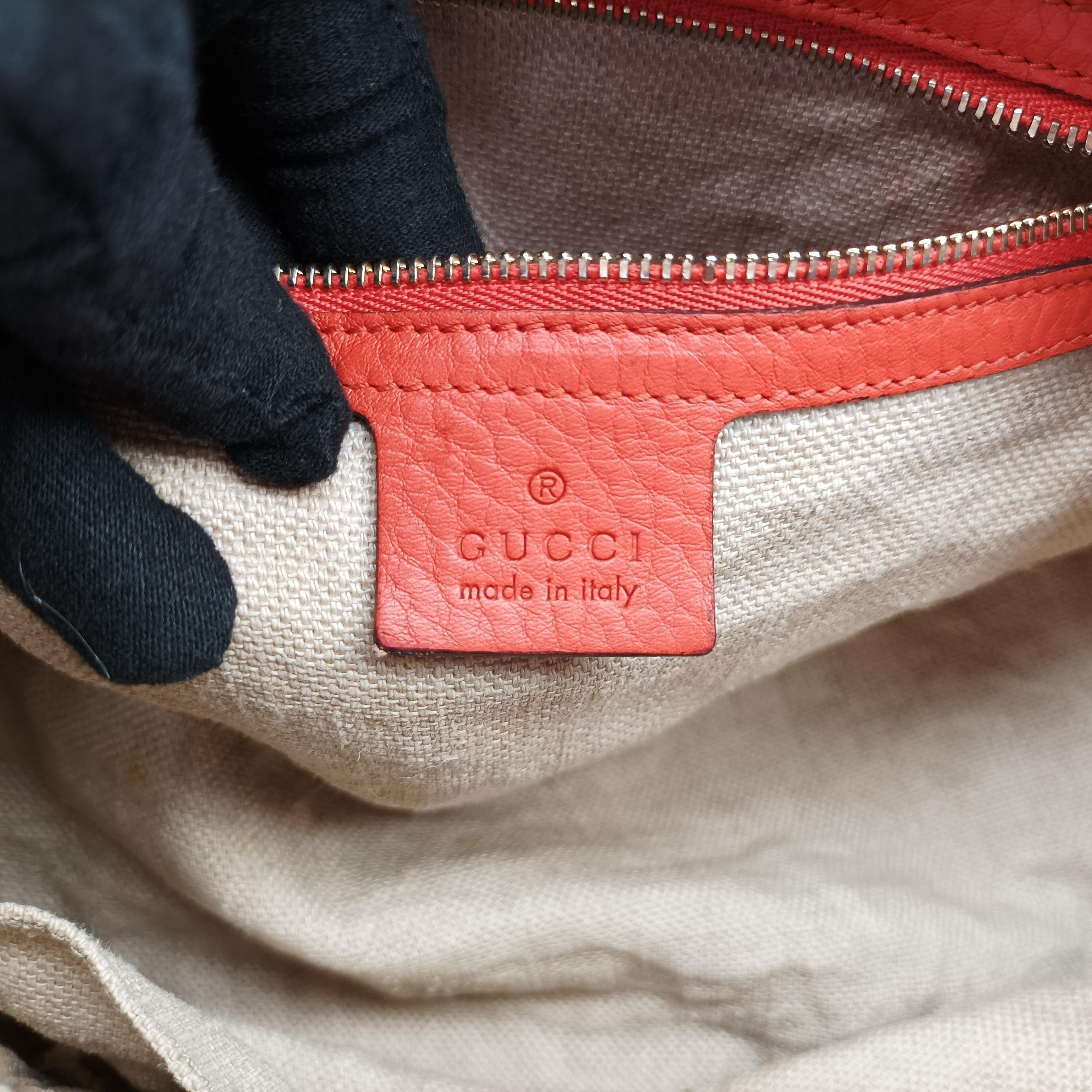 Vintage Gucci signature Top Handle Cellarius Ebony Beige×pink Leather×canvas 387601 shoulderbag | stylenewstar