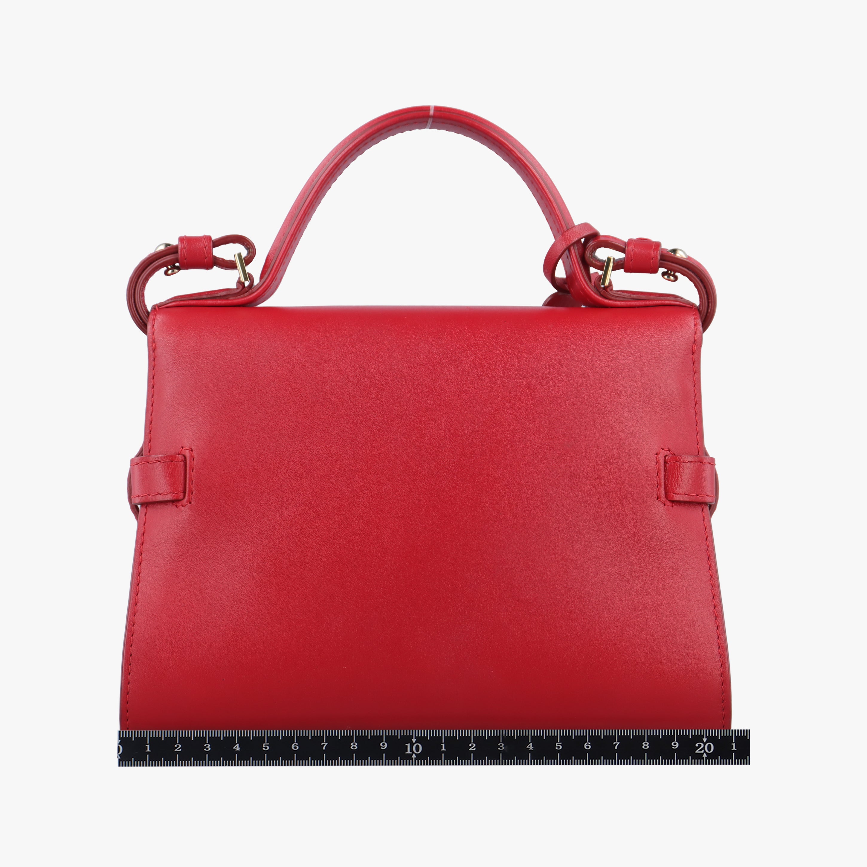 Secondhand Delvaux Tan pete Red Leather  shoulderbag | stylenewstar