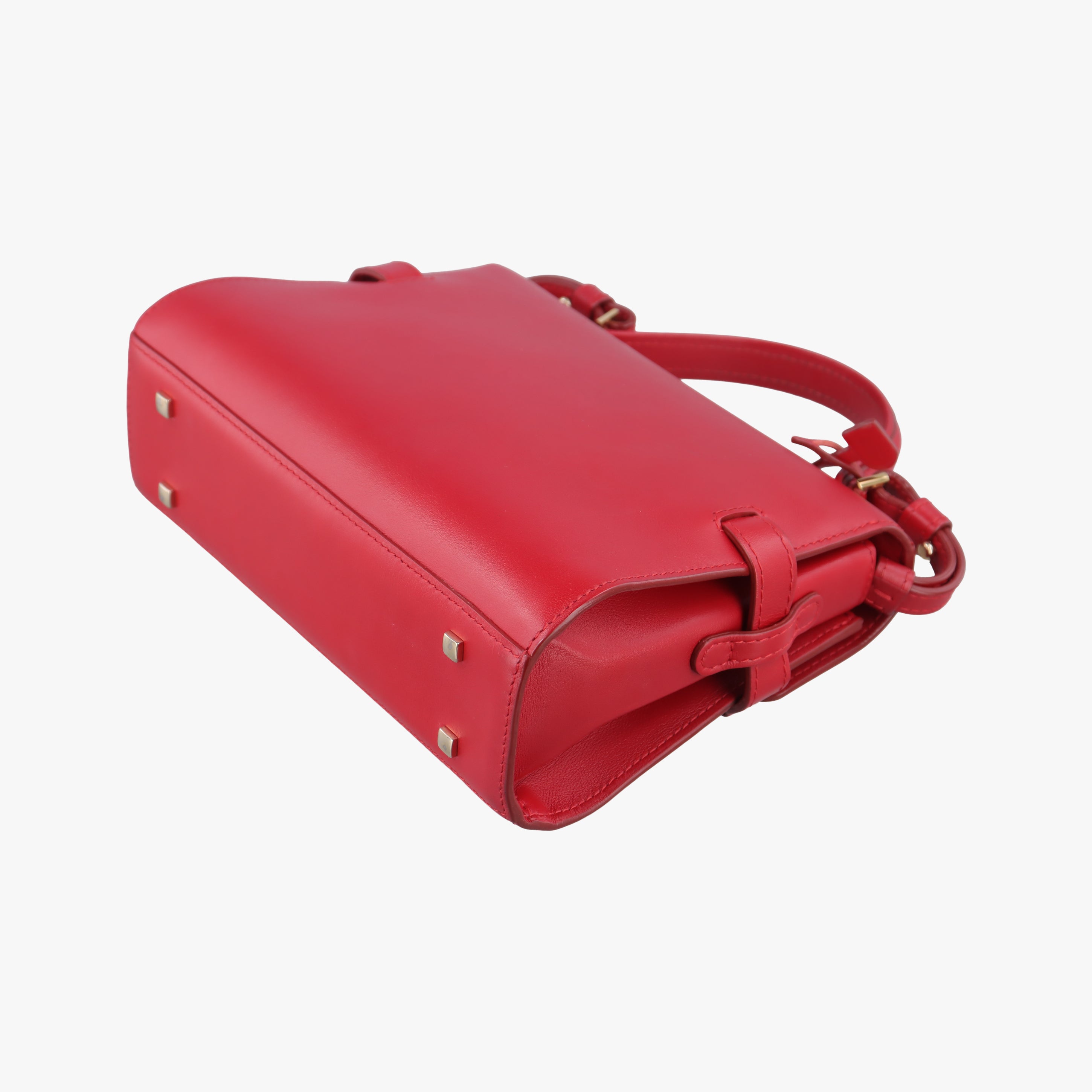 Secondhand Delvaux Tan pete Red Leather  shoulderbag | stylenewstar