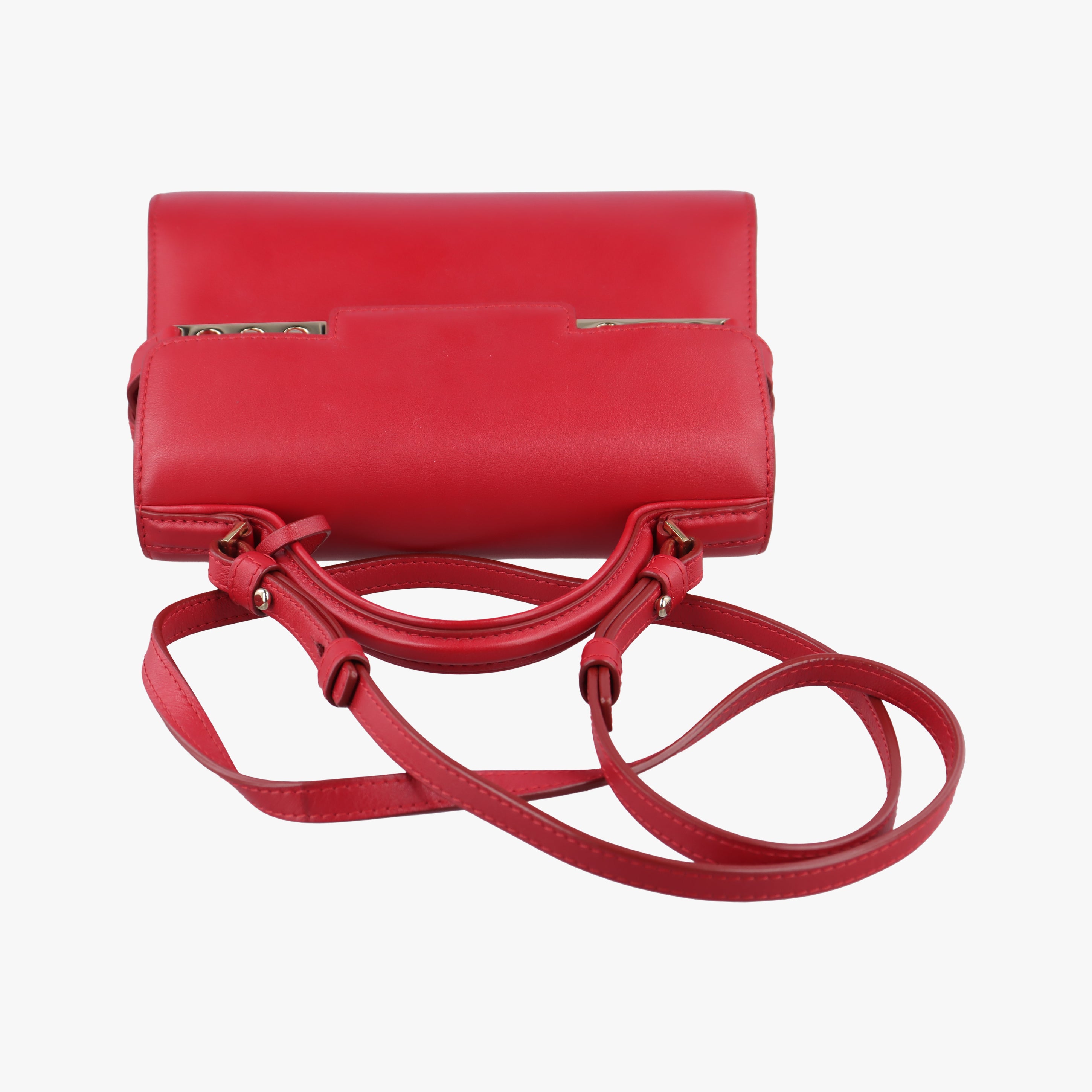 Secondhand Delvaux Tan pete Red Leather  shoulderbag | stylenewstar