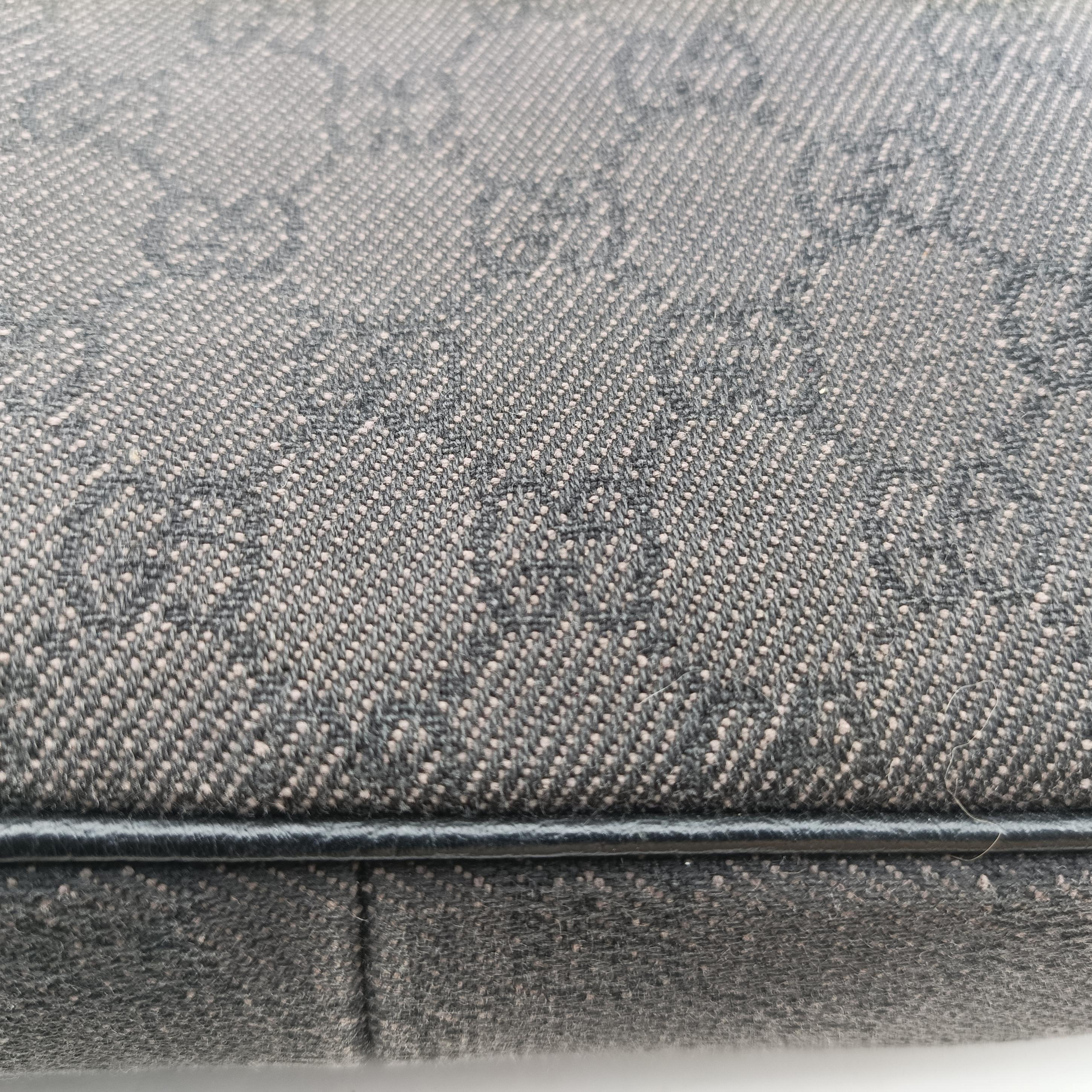 Pre-owned Gucci Guccissima Abby Grey Leather × GG Canvas 268637 shoulderbag | stylenewstar