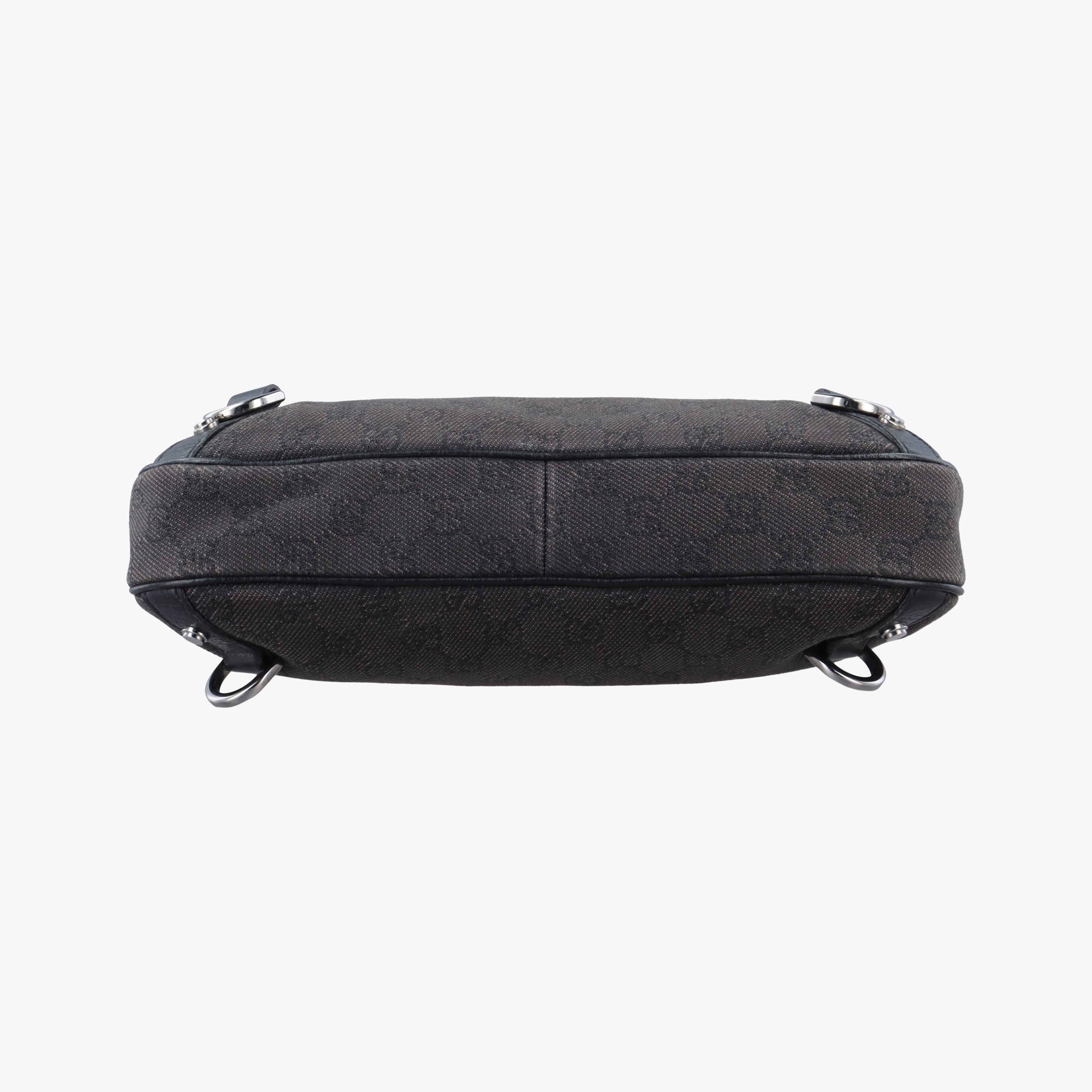 Pre-owned Gucci Guccissima Abby Grey Leather × GG Canvas 268637 shoulderbag | stylenewstar