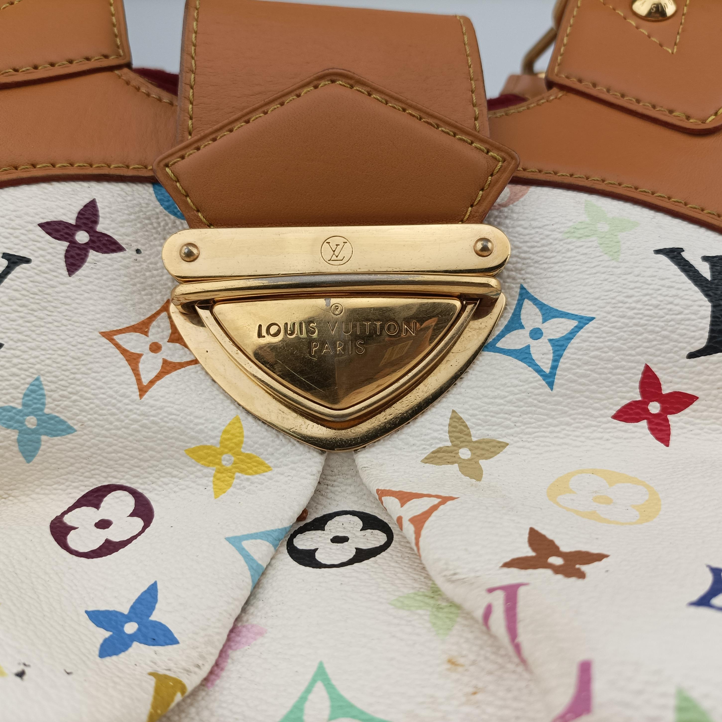 Pre-owned Louis Vuitton URSULA white Monogram Multicolor M40123 handbag | stylenewstar