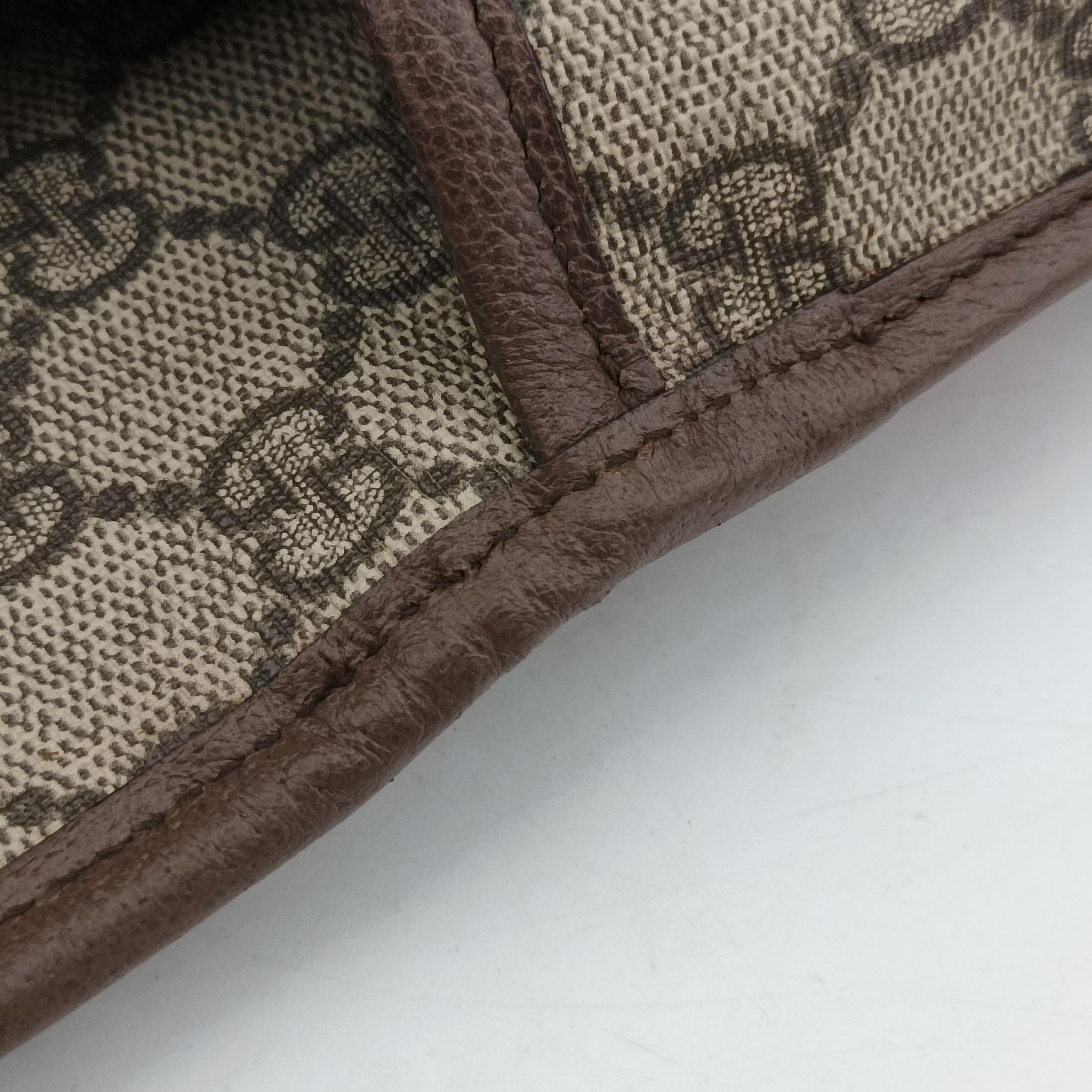 Pre-owned Gucci NEO VINTAGE GG Supreme Beige×red×green PVC coated canvas 493930 bum bag/waist bag | stylenewstar