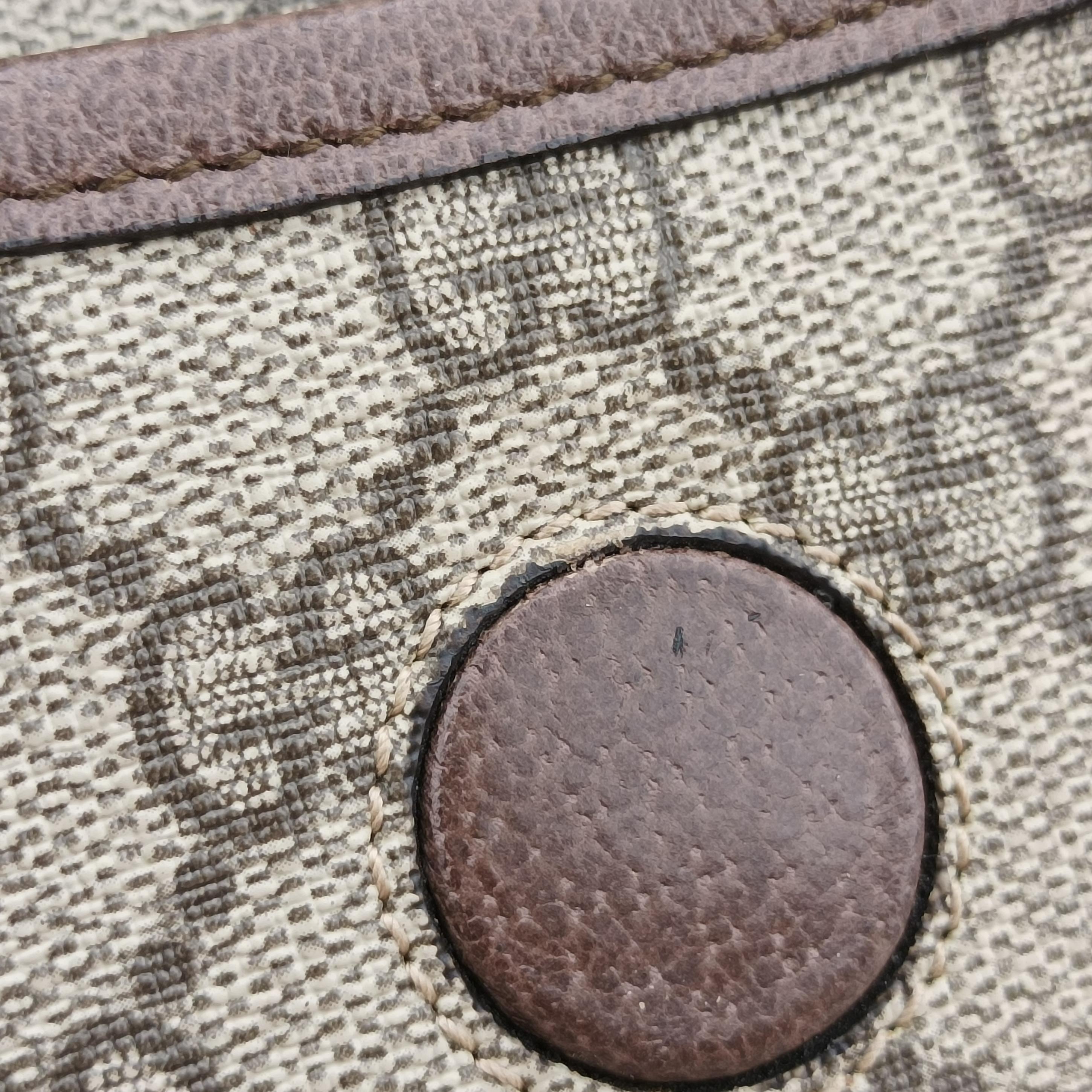 Pre-owned Gucci NEO VINTAGE GG Supreme Beige×red×green PVC coated canvas 493930 bum bag/waist bag | stylenewstar