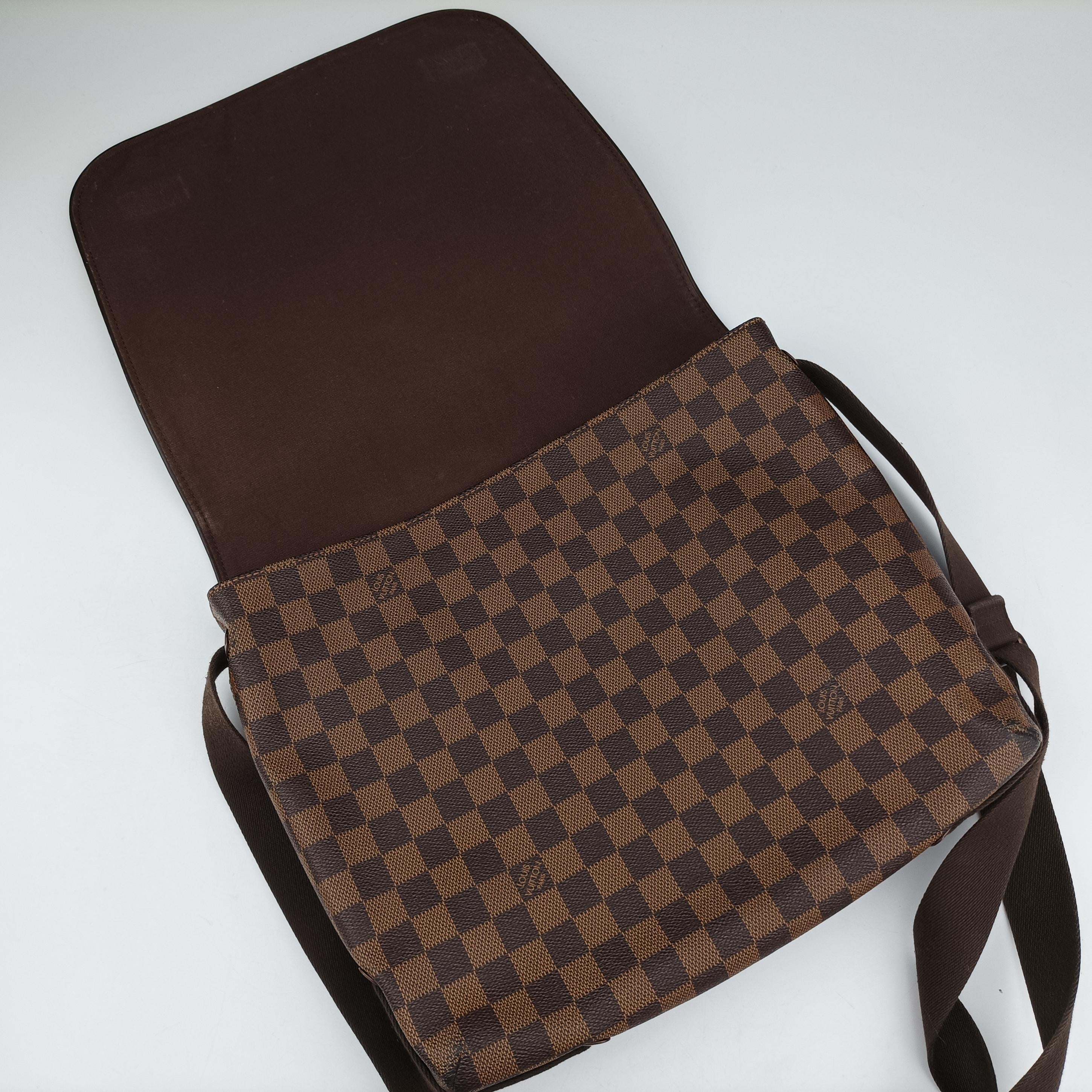 Pre-owned Louis Vuitton BROOKLYN MM EBENE Damier Canvas N51211 shoulderbag | stylenewstar