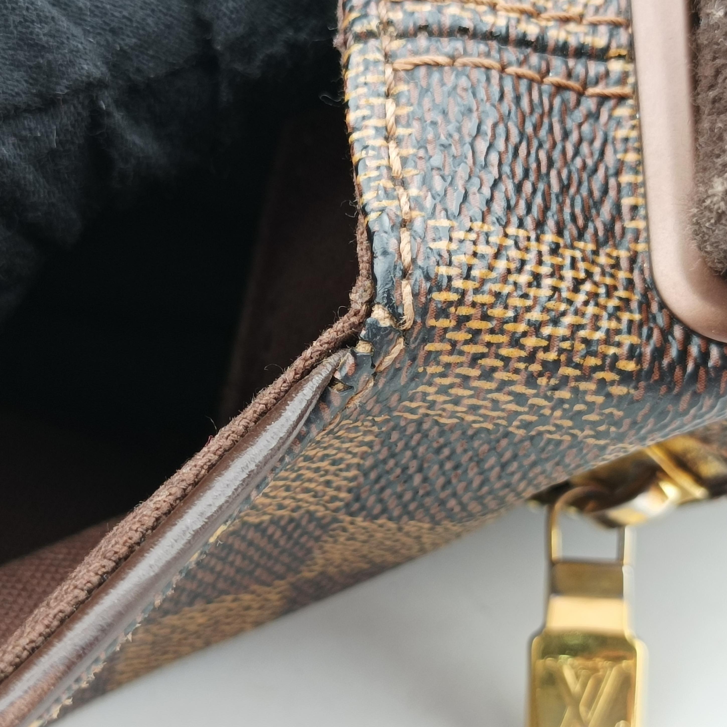 Pre-owned Louis Vuitton BROOKLYN MM EBENE Damier Canvas N51211 shoulderbag | stylenewstar