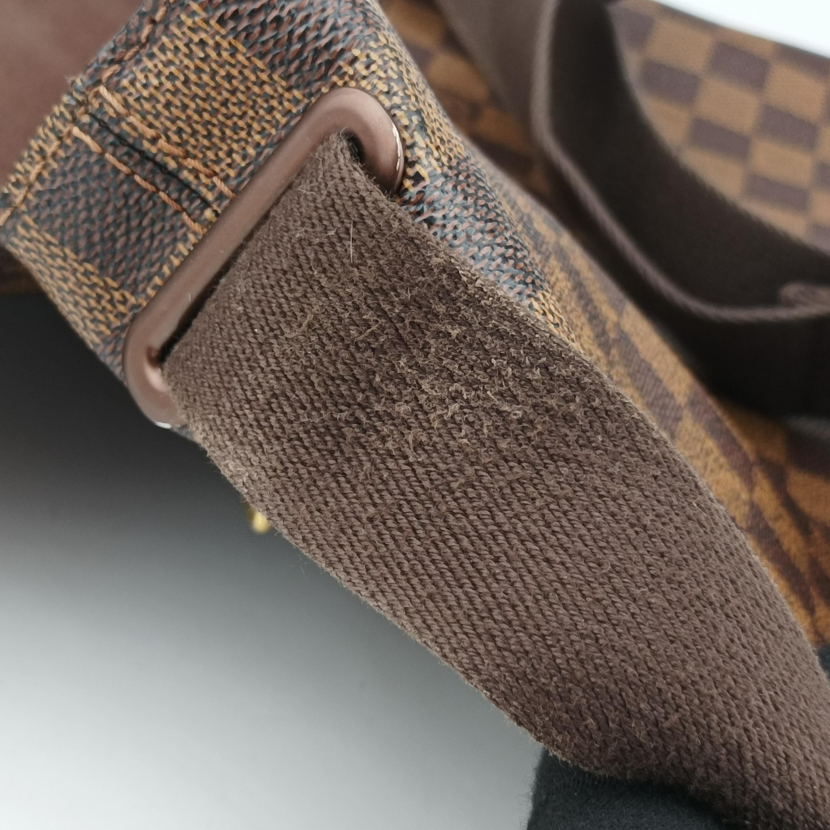 Pre-owned Louis Vuitton BROOKLYN MM EBENE Damier Canvas N51211 shoulderbag | stylenewstar