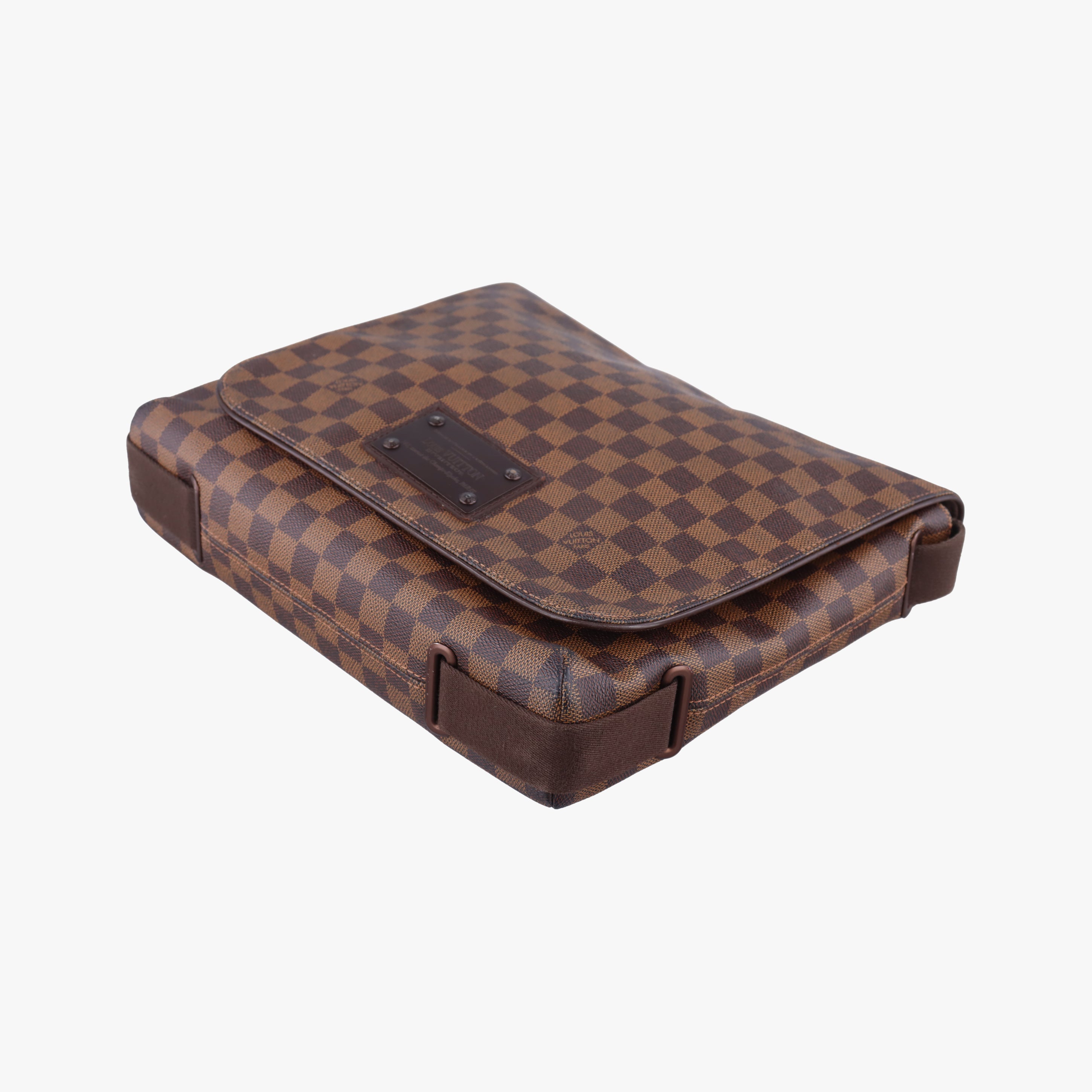 Pre-owned Louis Vuitton BROOKLYN MM EBENE Damier Canvas N51211 shoulderbag | stylenewstar