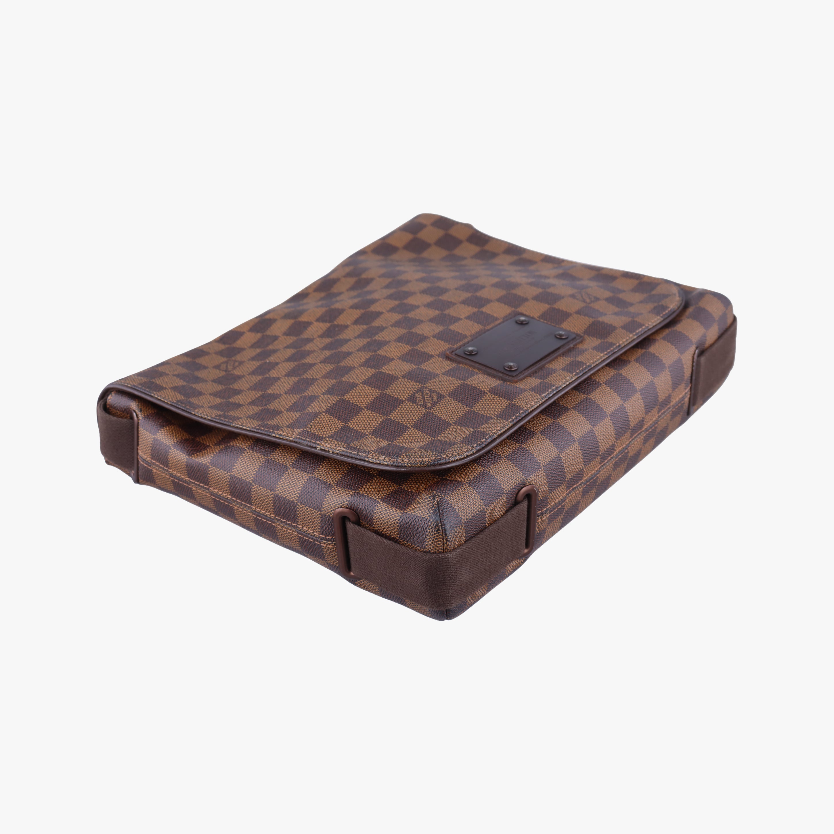 Pre-owned Louis Vuitton BROOKLYN MM EBENE Damier Canvas N51211 shoulderbag | stylenewstar