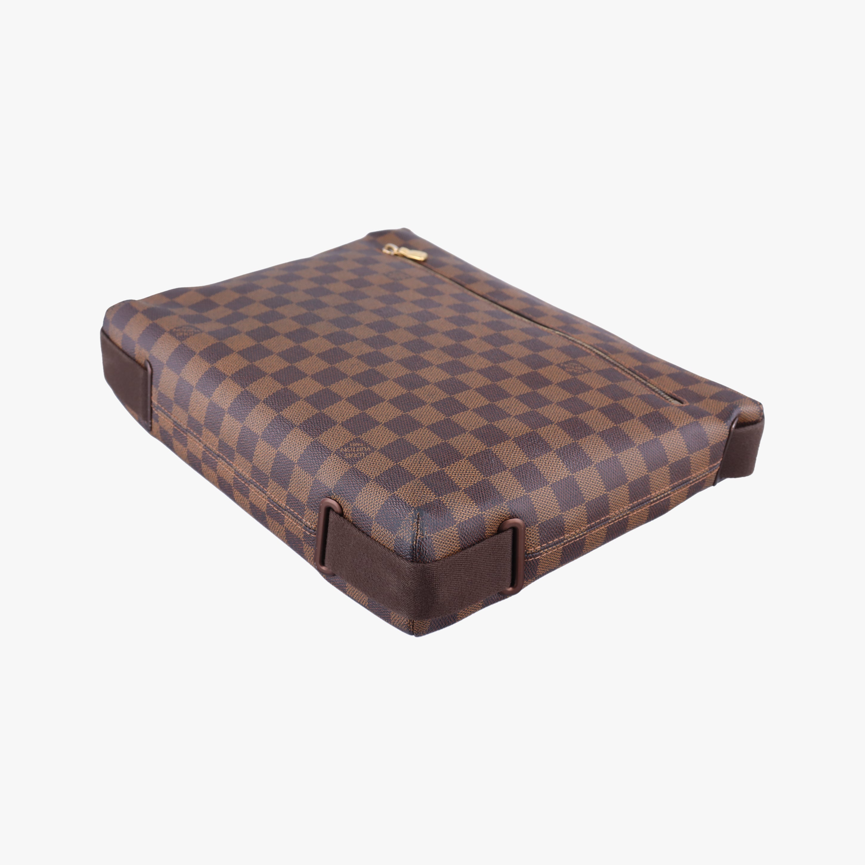 Pre-owned Louis Vuitton BROOKLYN MM EBENE Damier Canvas N51211 shoulderbag | stylenewstar