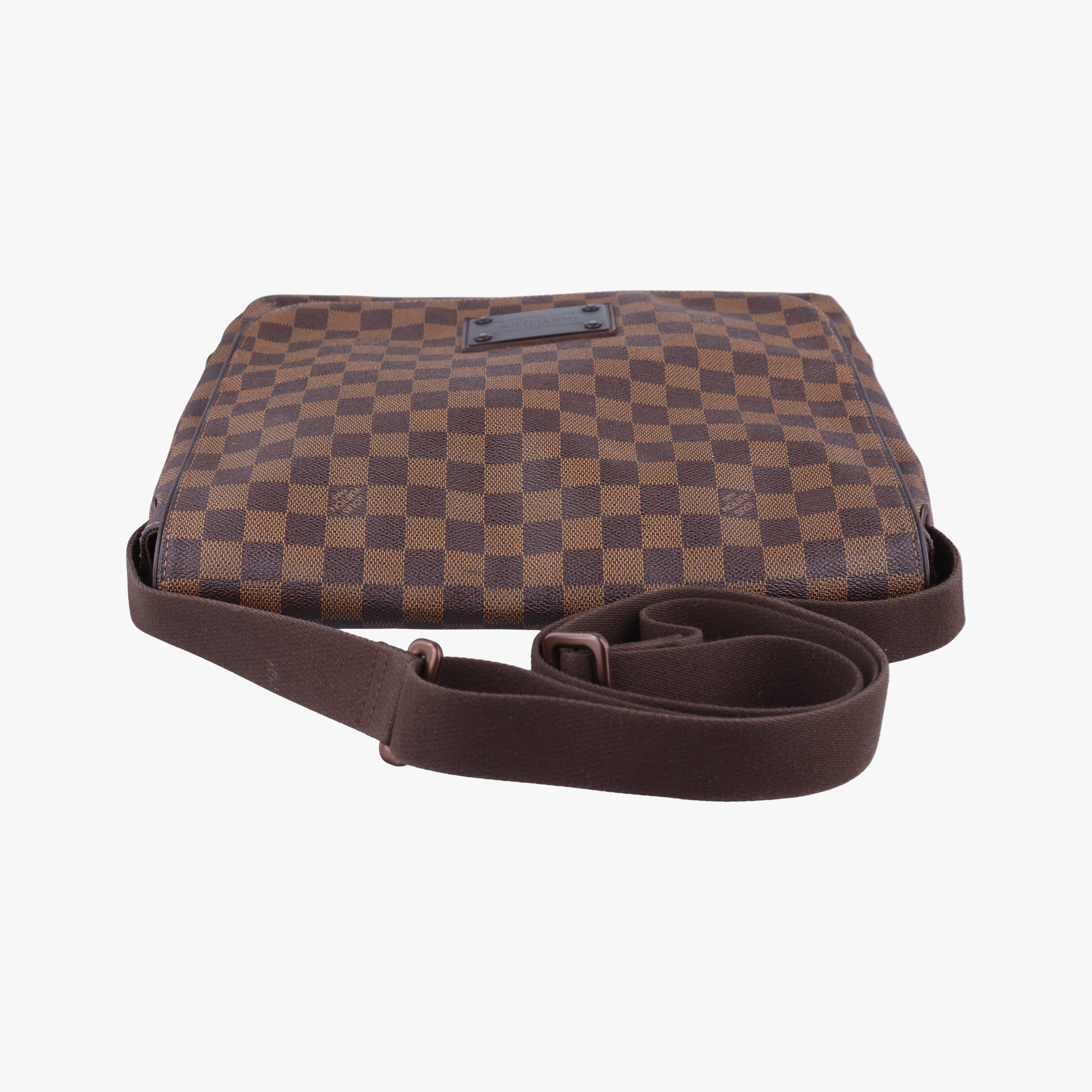Pre-owned Louis Vuitton BROOKLYN MM EBENE Damier Canvas N51211 shoulderbag | stylenewstar