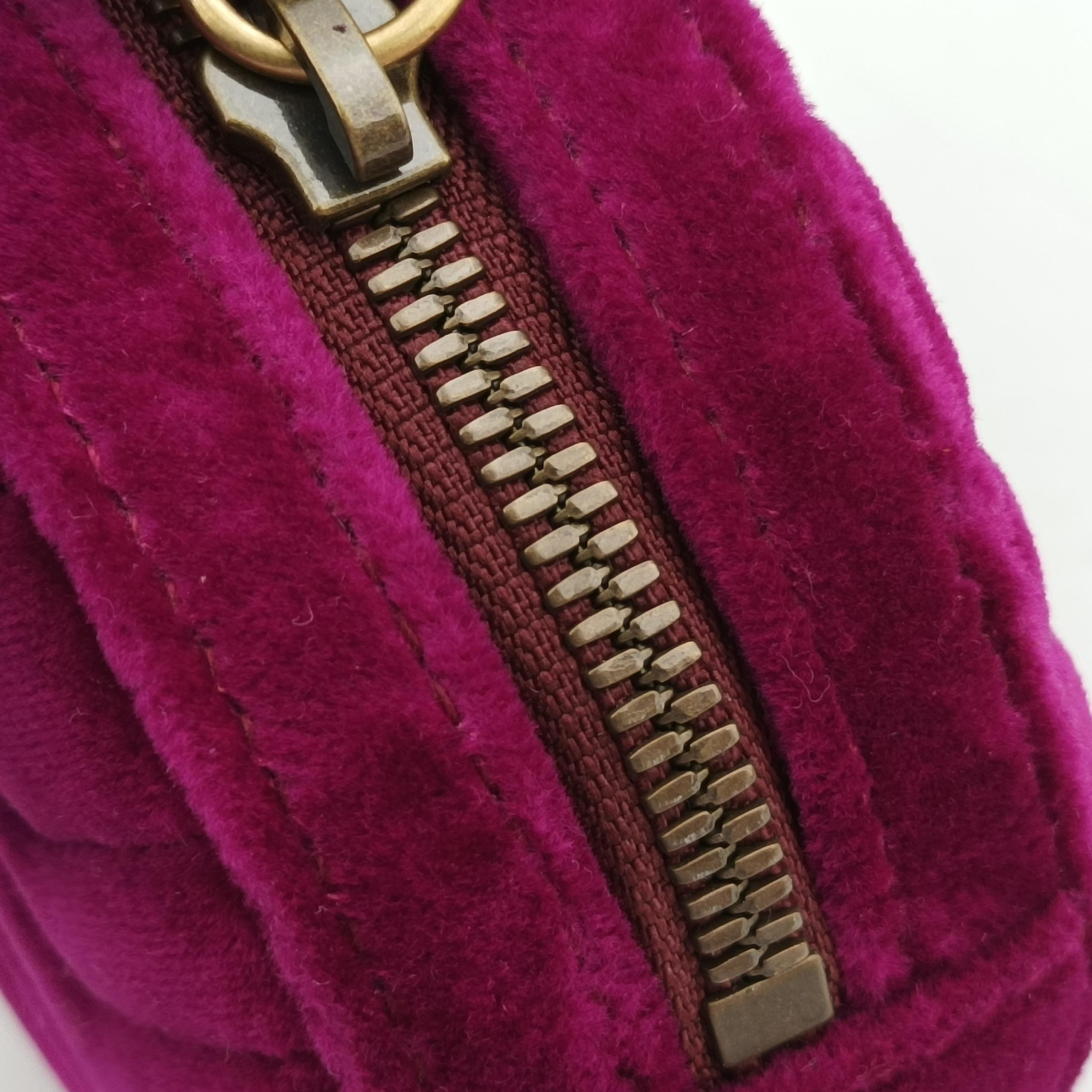 Vintage Gucci GG Marmont Purple velour 476434 bum bag/waist bag | stylenewstar