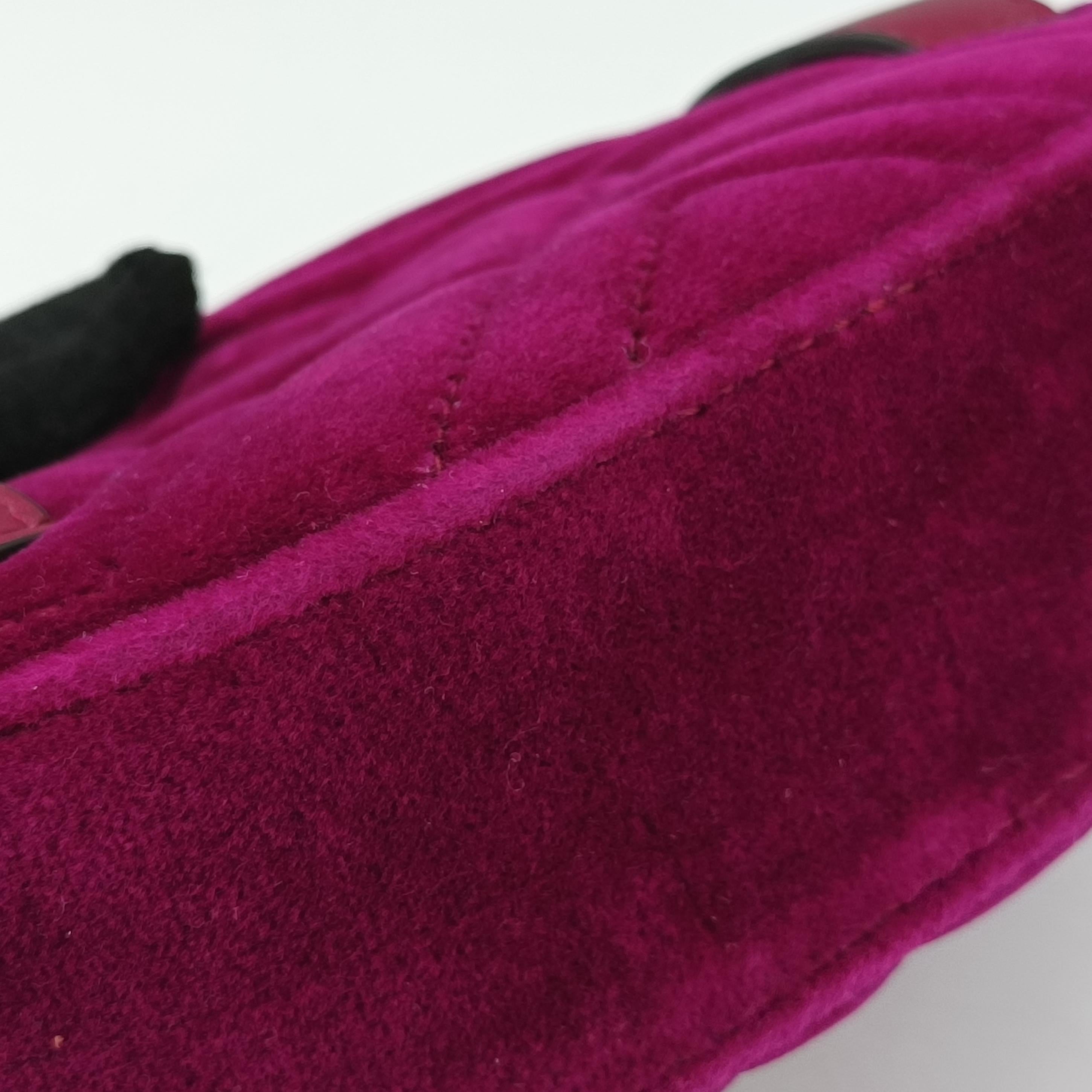 Vintage Gucci GG Marmont Purple velour 476434 bum bag/waist bag | stylenewstar