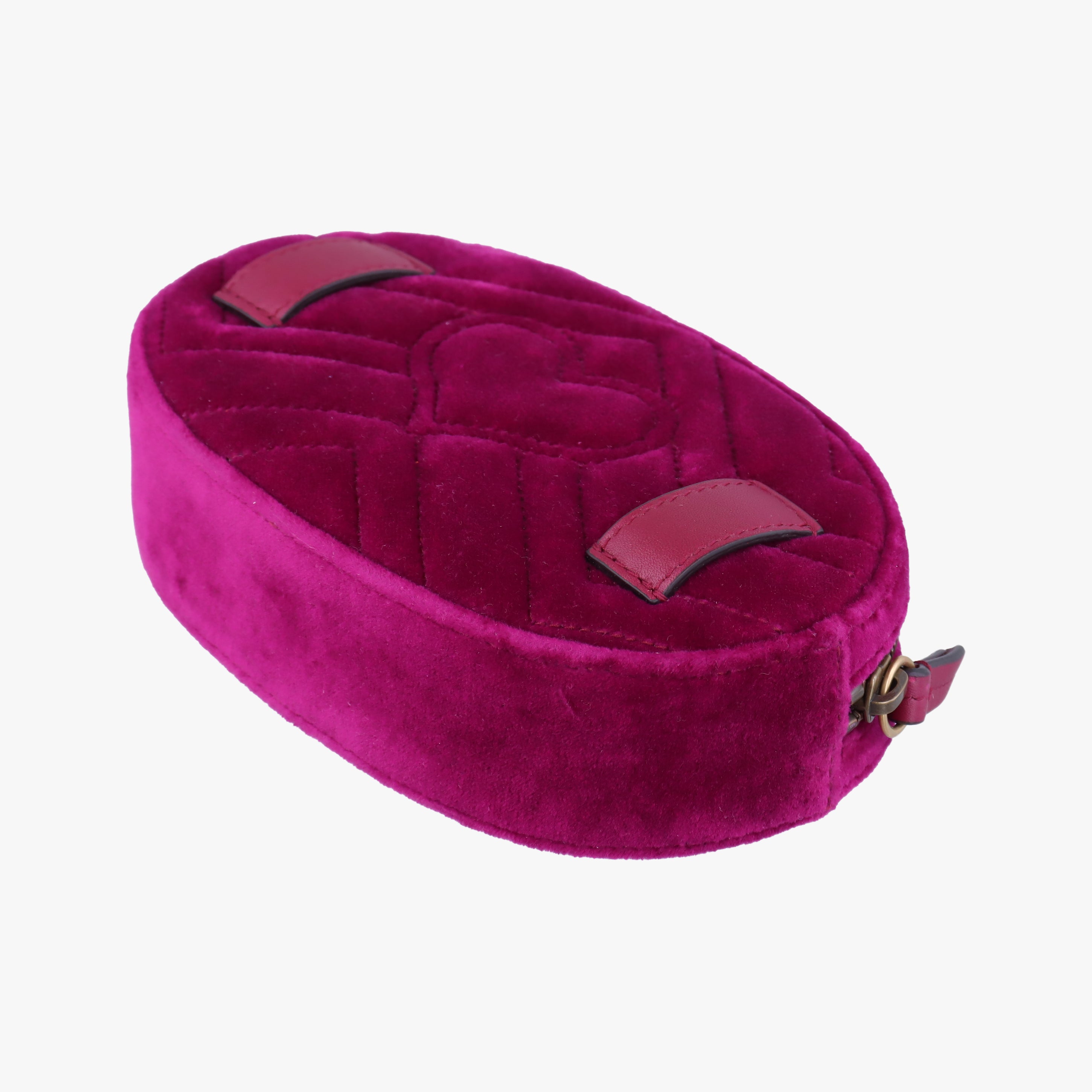Vintage Gucci GG Marmont Purple velour 476434 bum bag/waist bag | stylenewstar