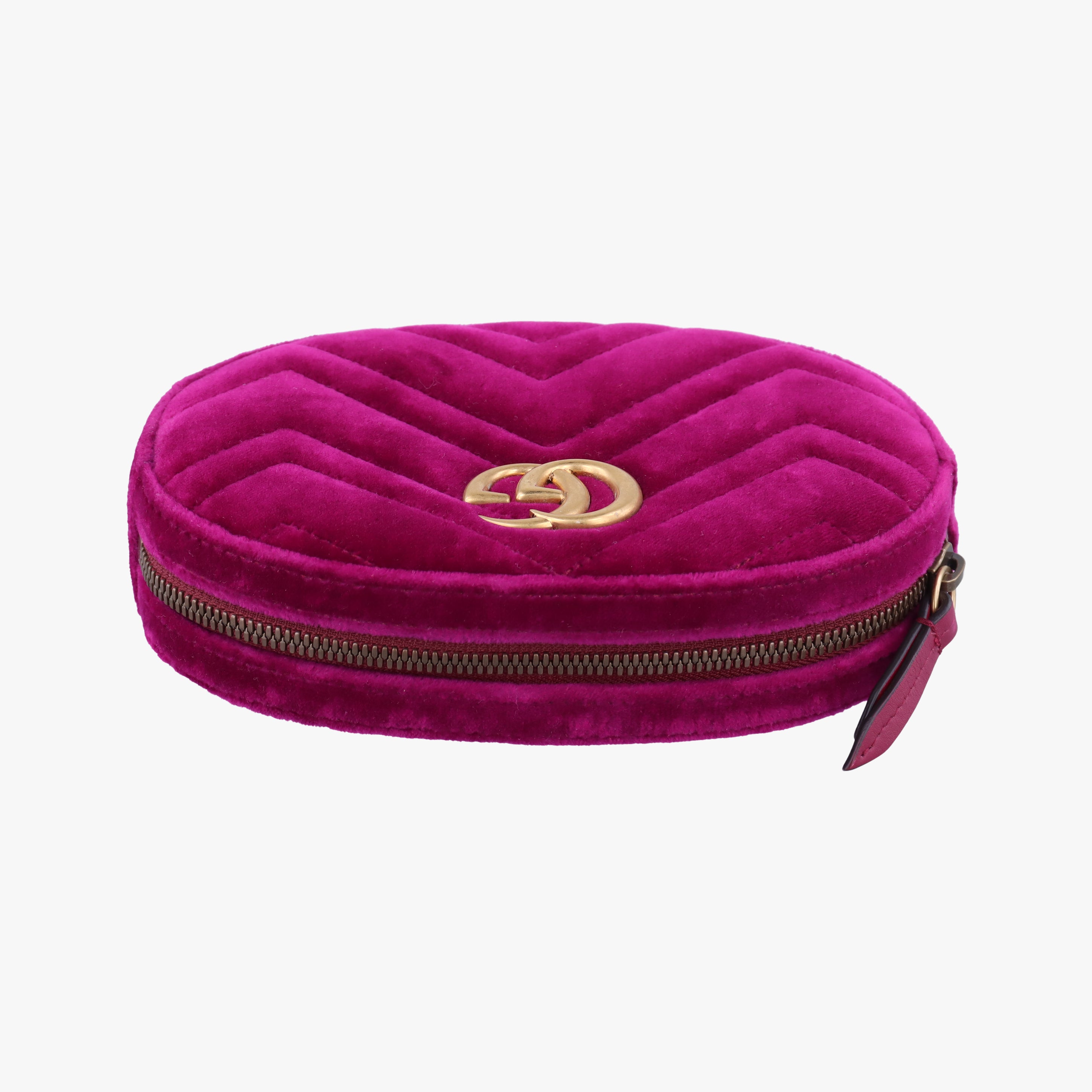 Vintage Gucci GG Marmont Purple velour 476434 bum bag/waist bag | stylenewstar