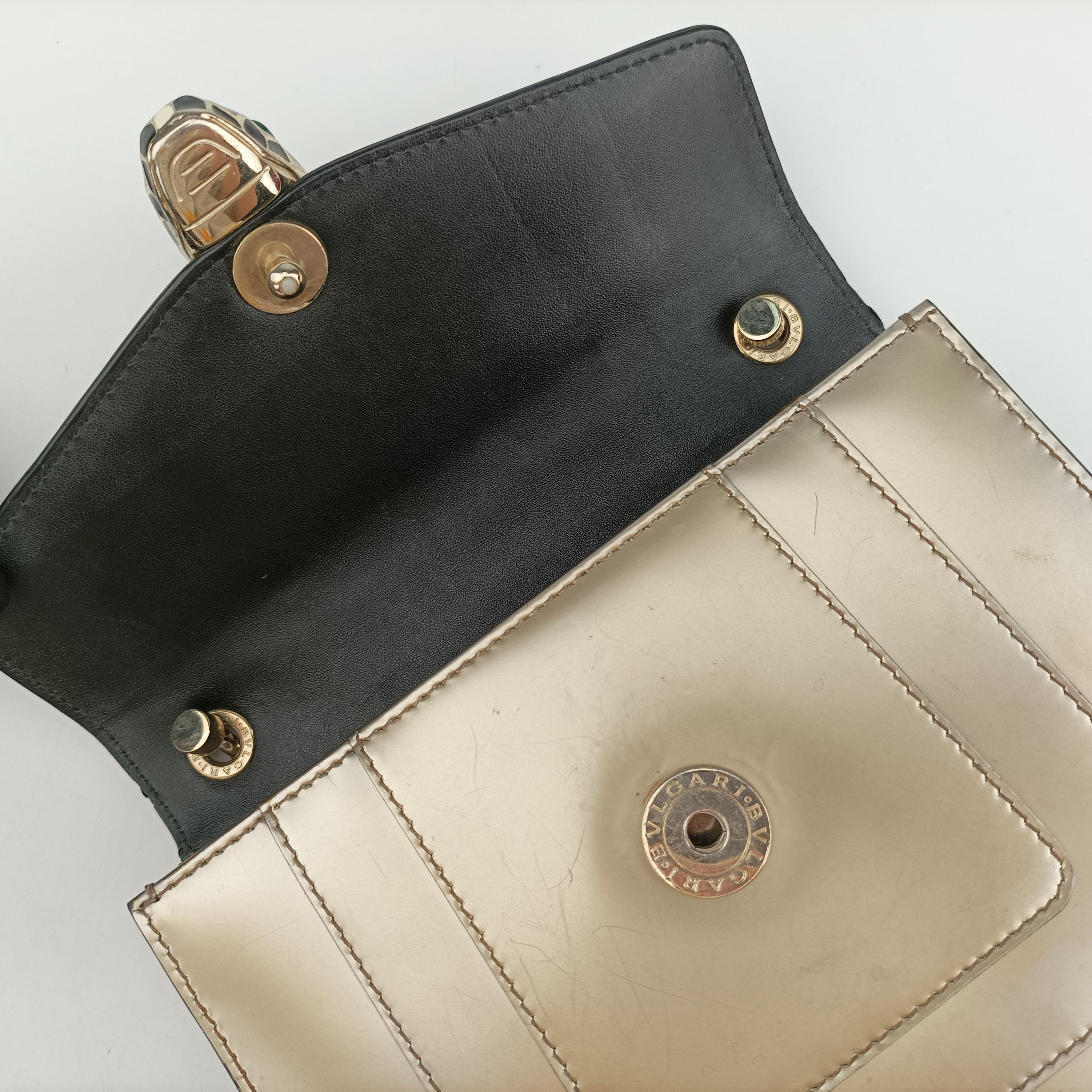 Pre-owned Bvlgari SERPENTI FOREVER Golden Enamel  shoulderbag | stylenewstar
