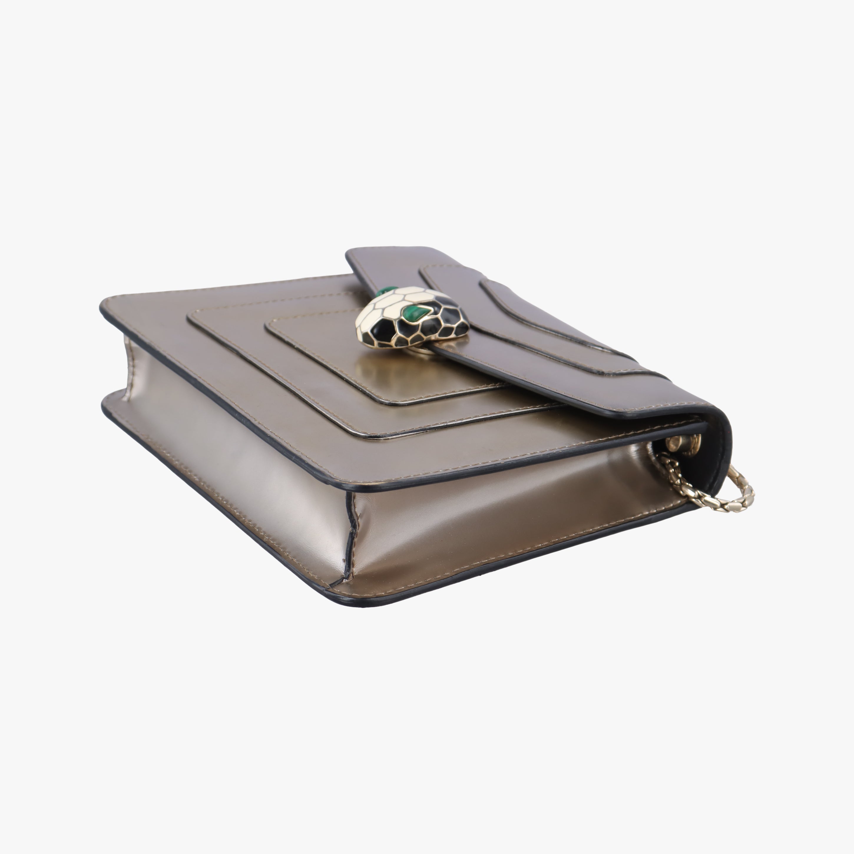 Pre-owned Bvlgari SERPENTI FOREVER Golden Enamel  shoulderbag | stylenewstar
