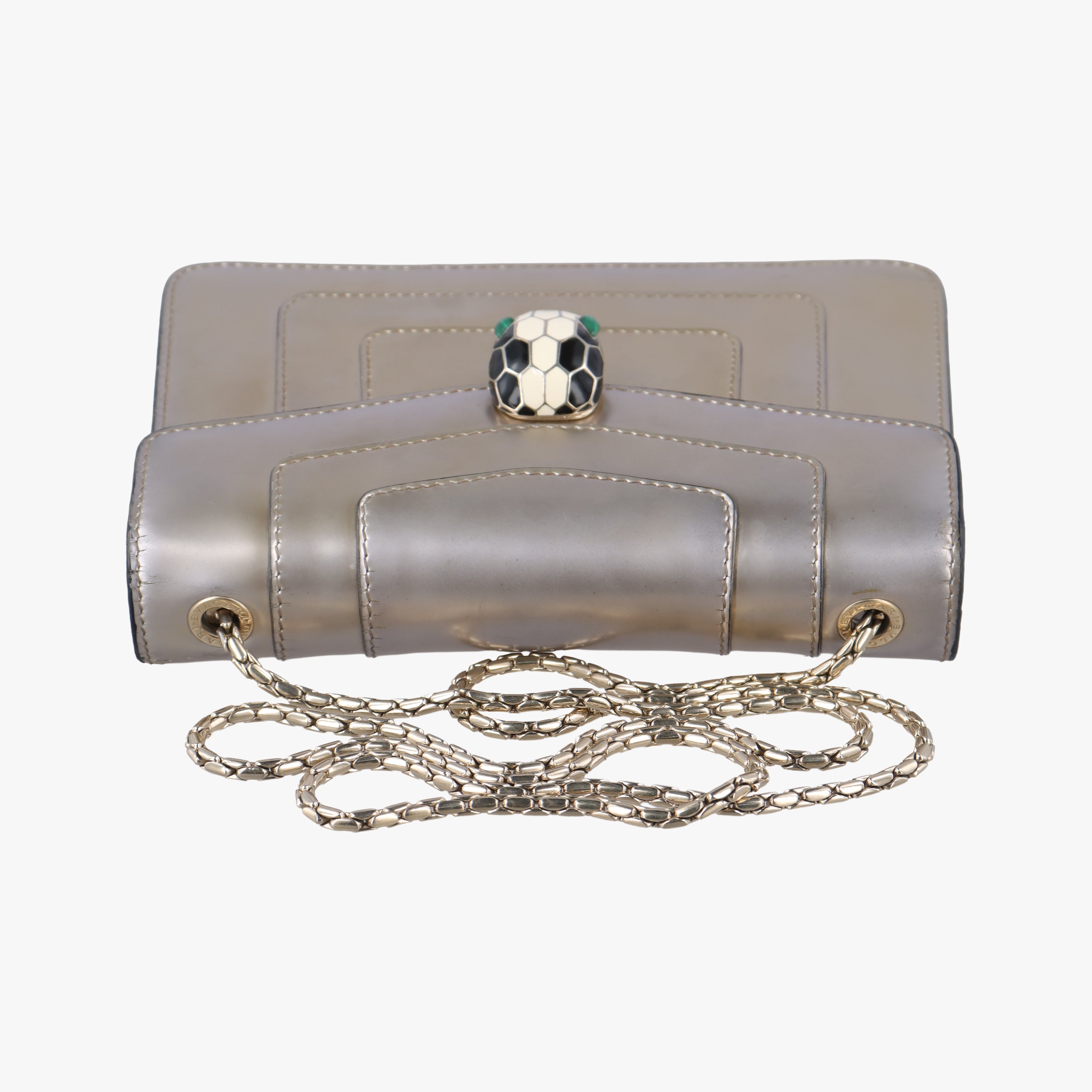Pre-owned Bvlgari SERPENTI FOREVER Golden Enamel  shoulderbag | stylenewstar