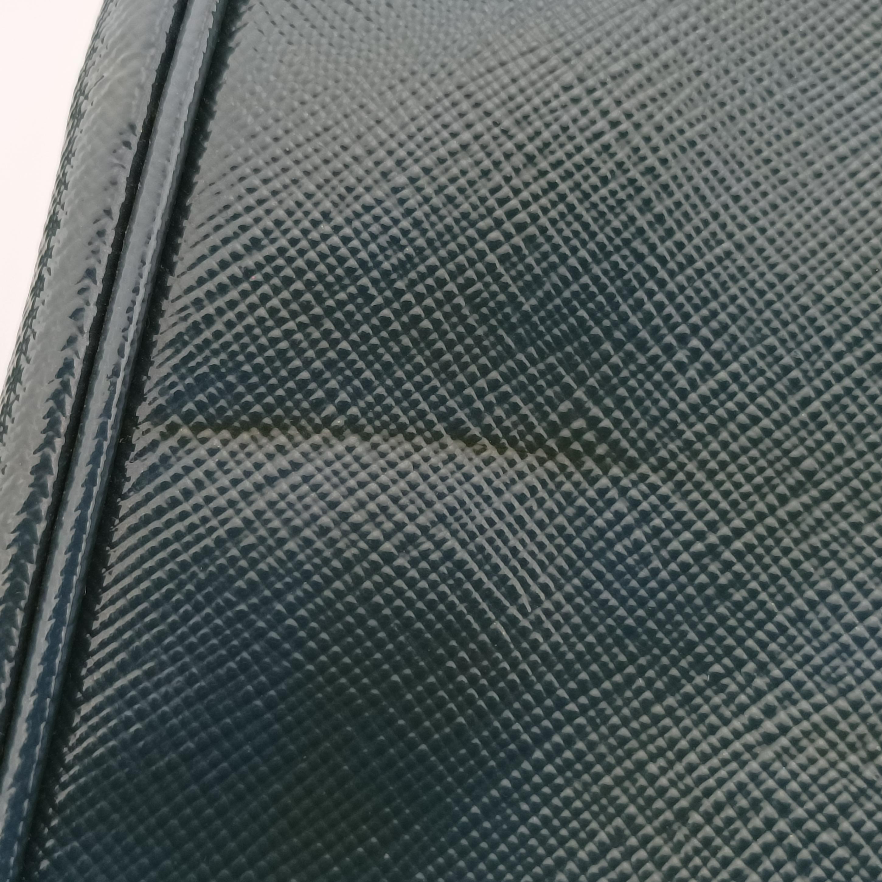 Pre-owned Prada Galleria Navy Patent BN2274 shoulderbag | stylenewstar