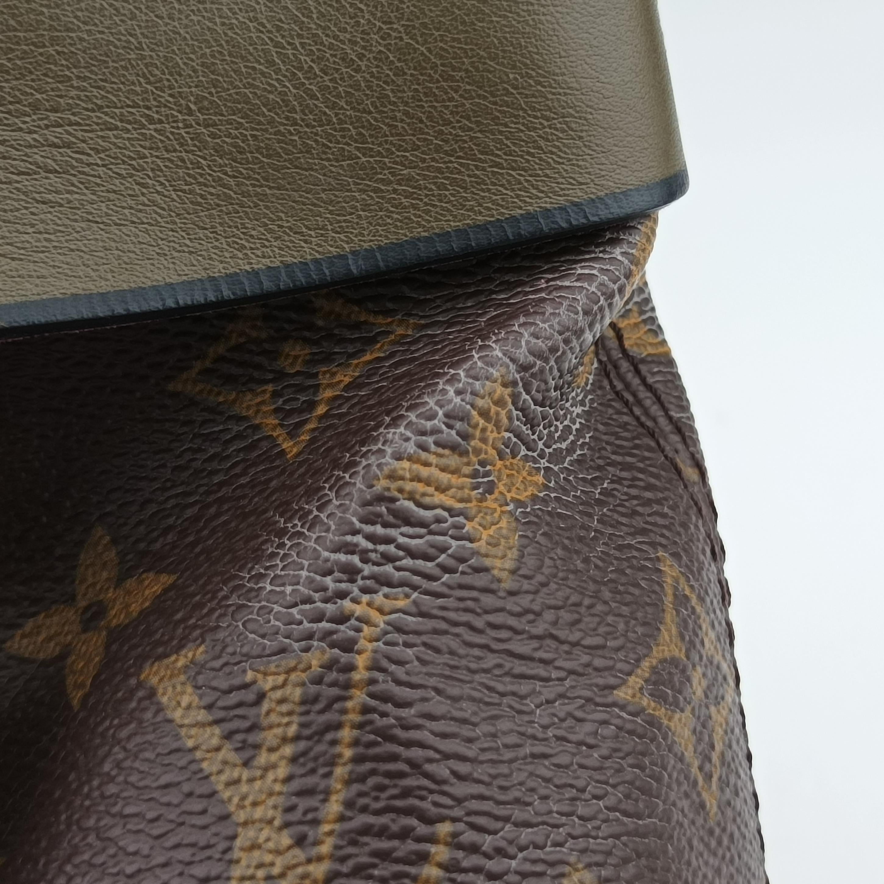 Pre-owned Louis Vuitton Tuileries Bezas Brown×beige Monogram Canvas×calf leather M43159 shoulderbag | stylenewstar