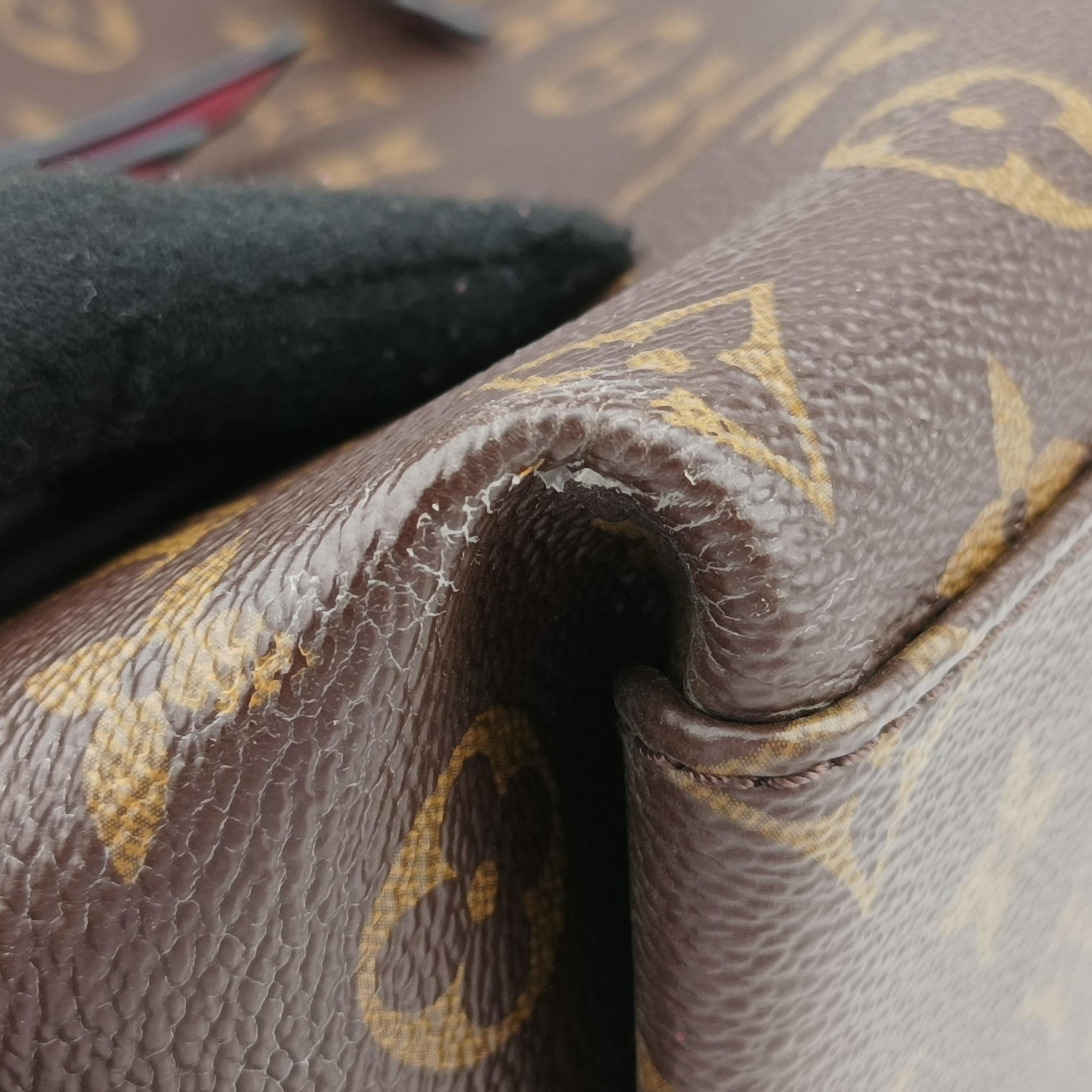 Pre-owned Louis Vuitton Tuileries Bezas Brown×beige Monogram Canvas×calf leather M43159 shoulderbag | stylenewstar