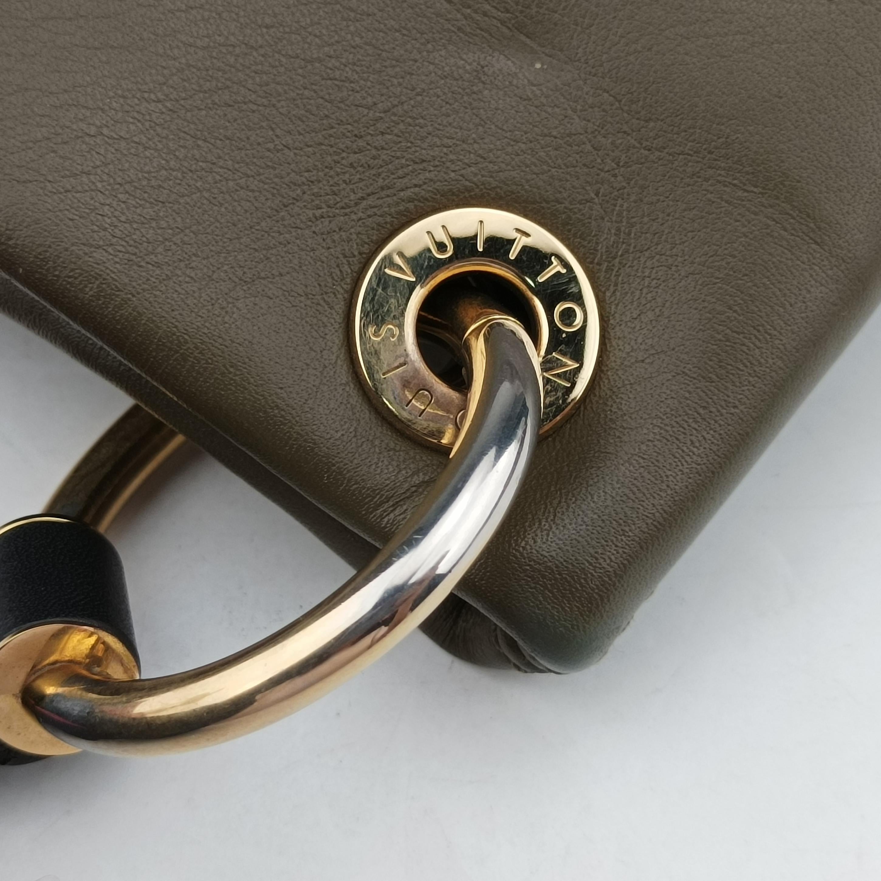 Pre-owned Louis Vuitton Tuileries Bezas Brown×beige Monogram Canvas×calf leather M43159 shoulderbag | stylenewstar