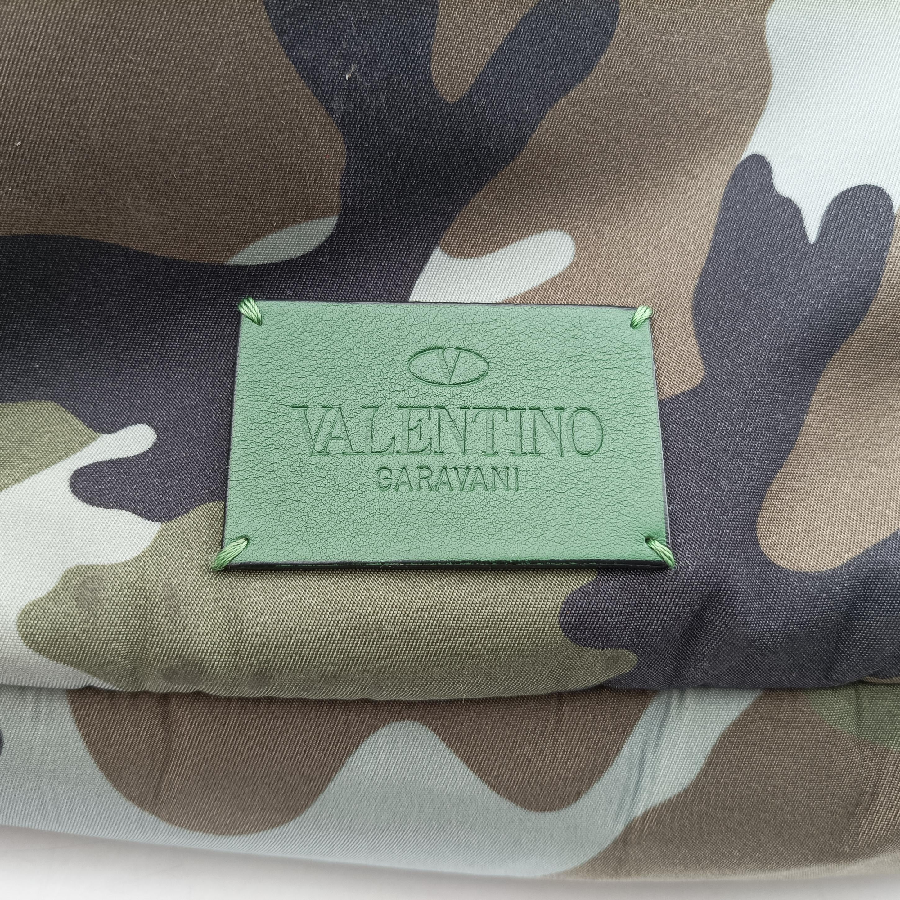 Pre-owned Valentino Camouflage studs Multicolour canvas  backpack/rucksack | stylenewstar