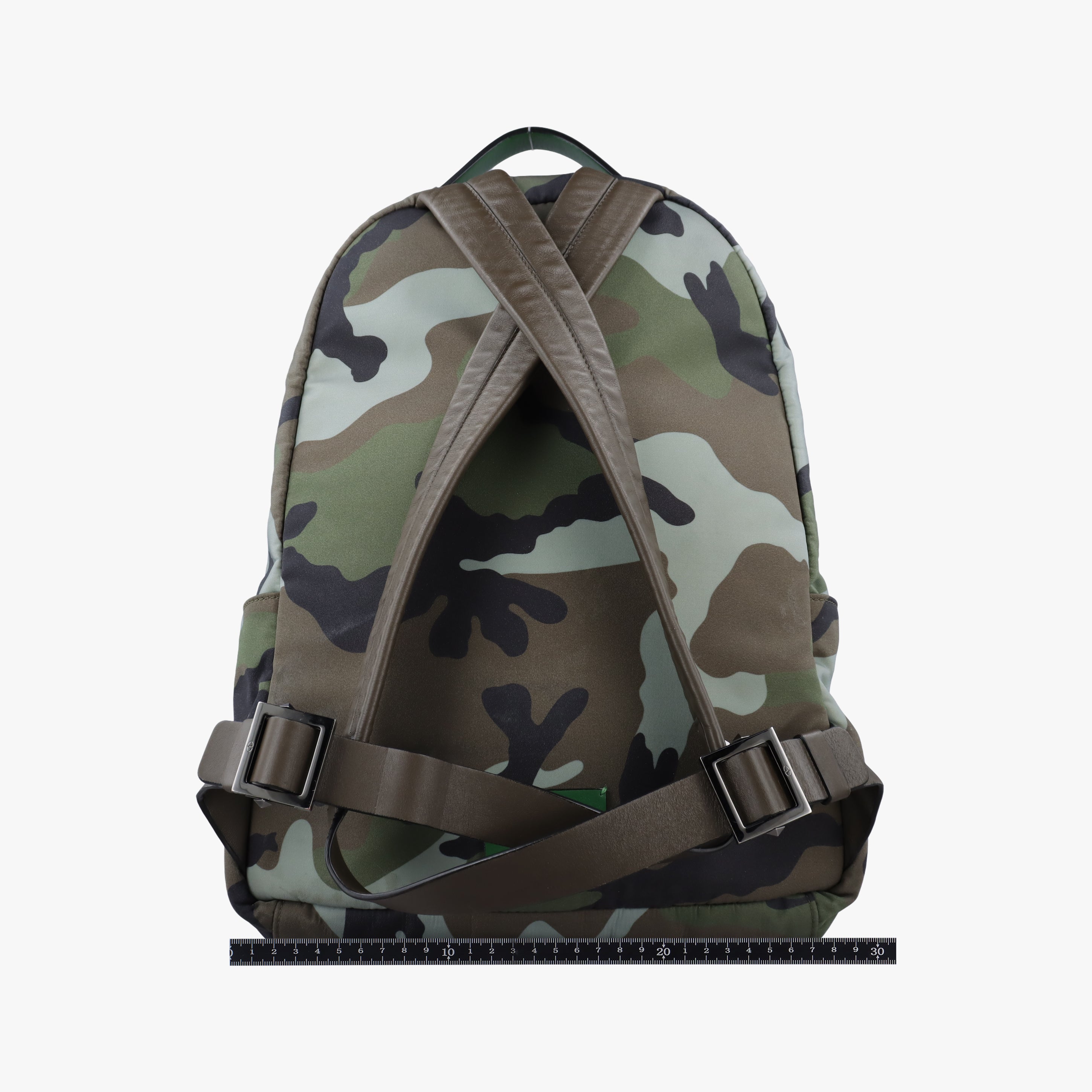 Pre-owned Valentino Camouflage studs Multicolour canvas  backpack/rucksack | stylenewstar