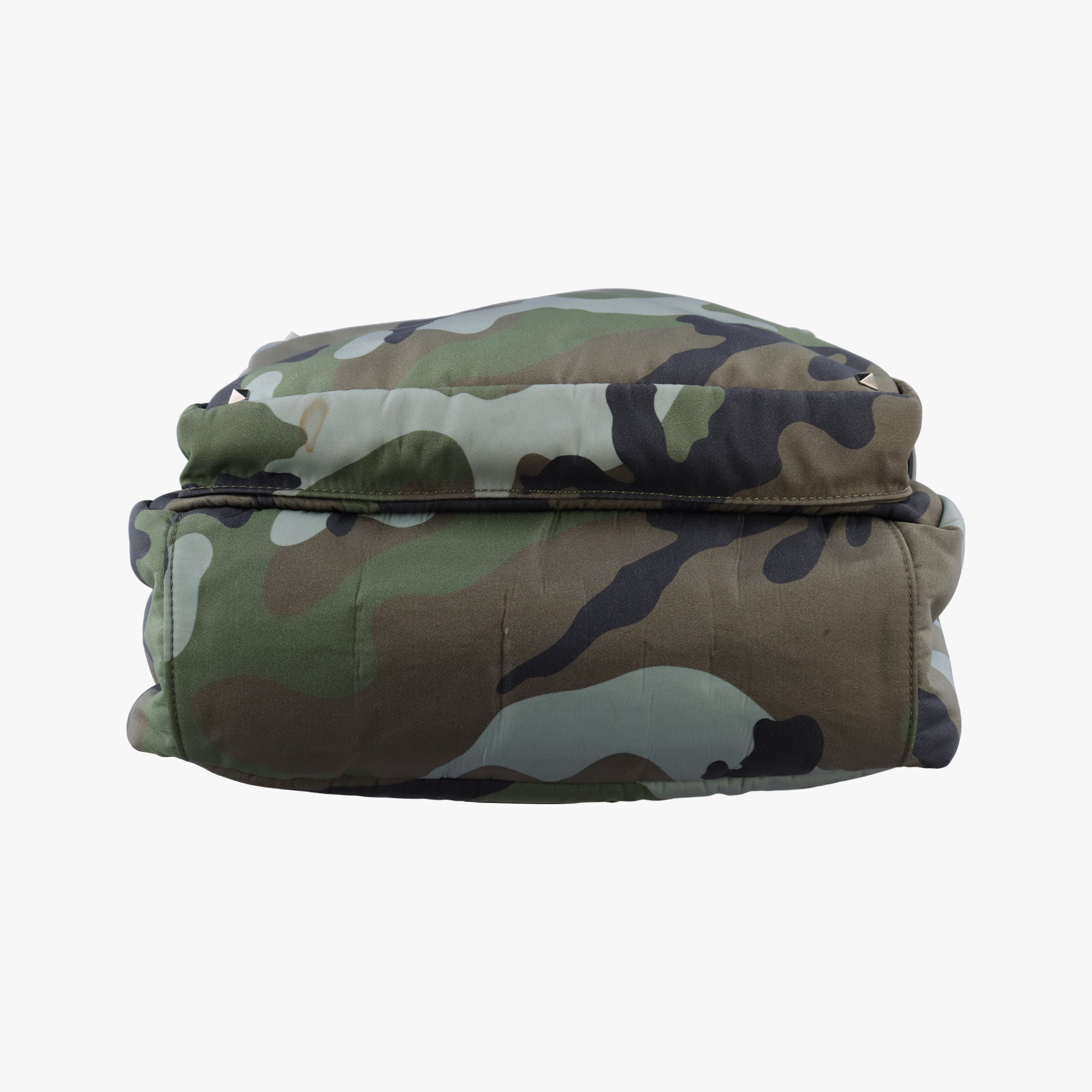 Pre-owned Valentino Camouflage studs Multicolour canvas  backpack/rucksack | stylenewstar