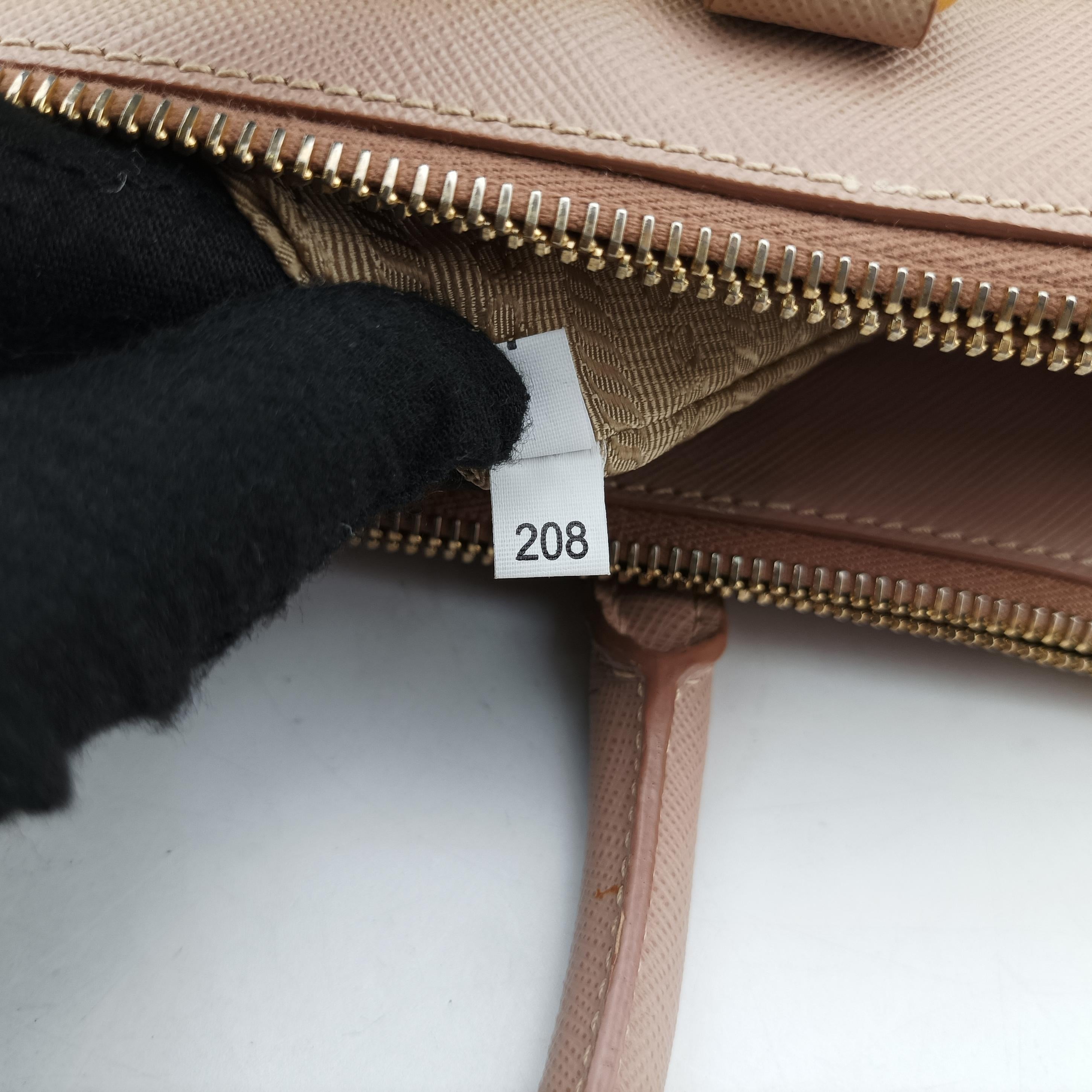 Pre-owned Prada Galleria Pink SAFFIANO Leather BN1786 handbag | stylenewstar