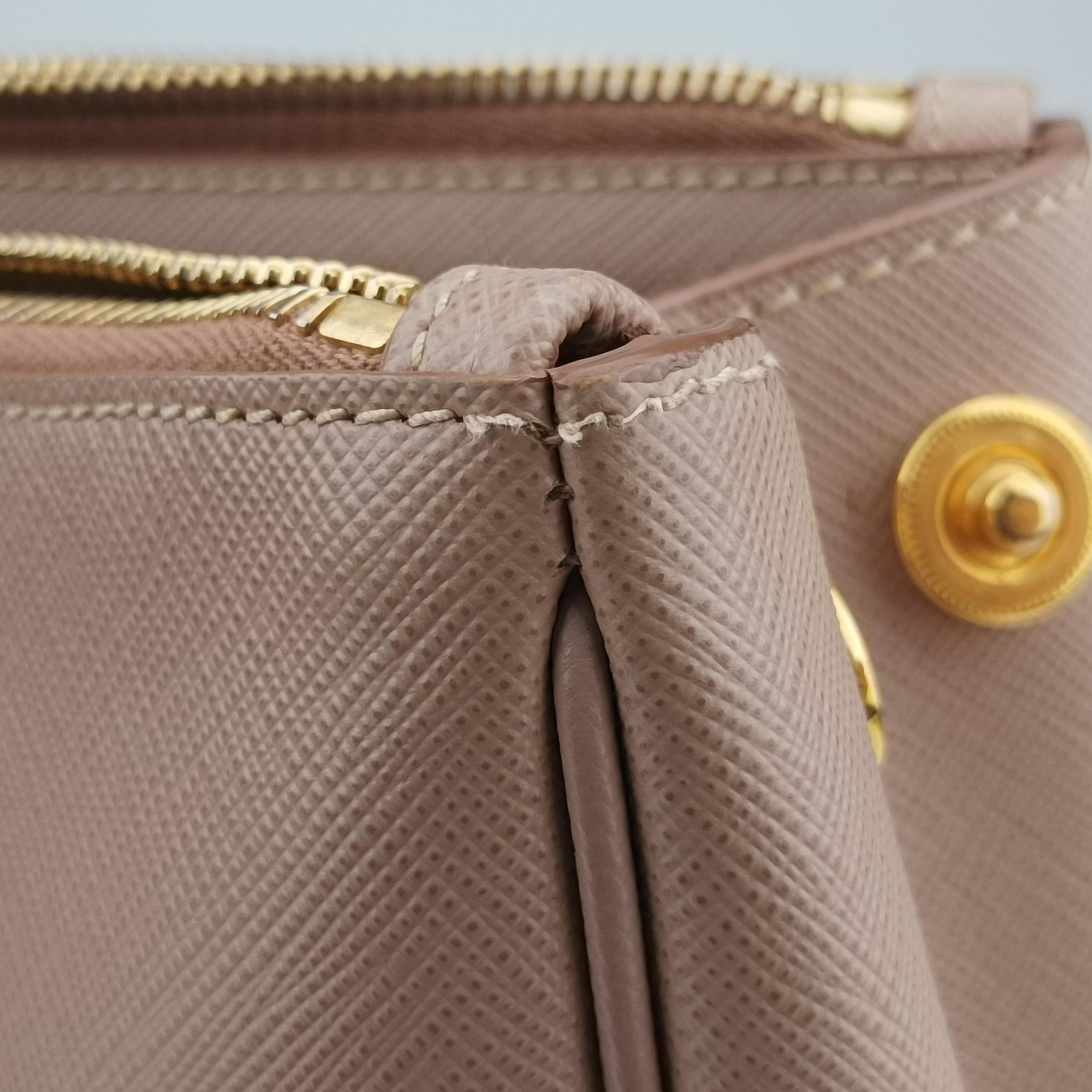 Pre-owned Prada Galleria Pink SAFFIANO Leather BN1786 handbag | stylenewstar