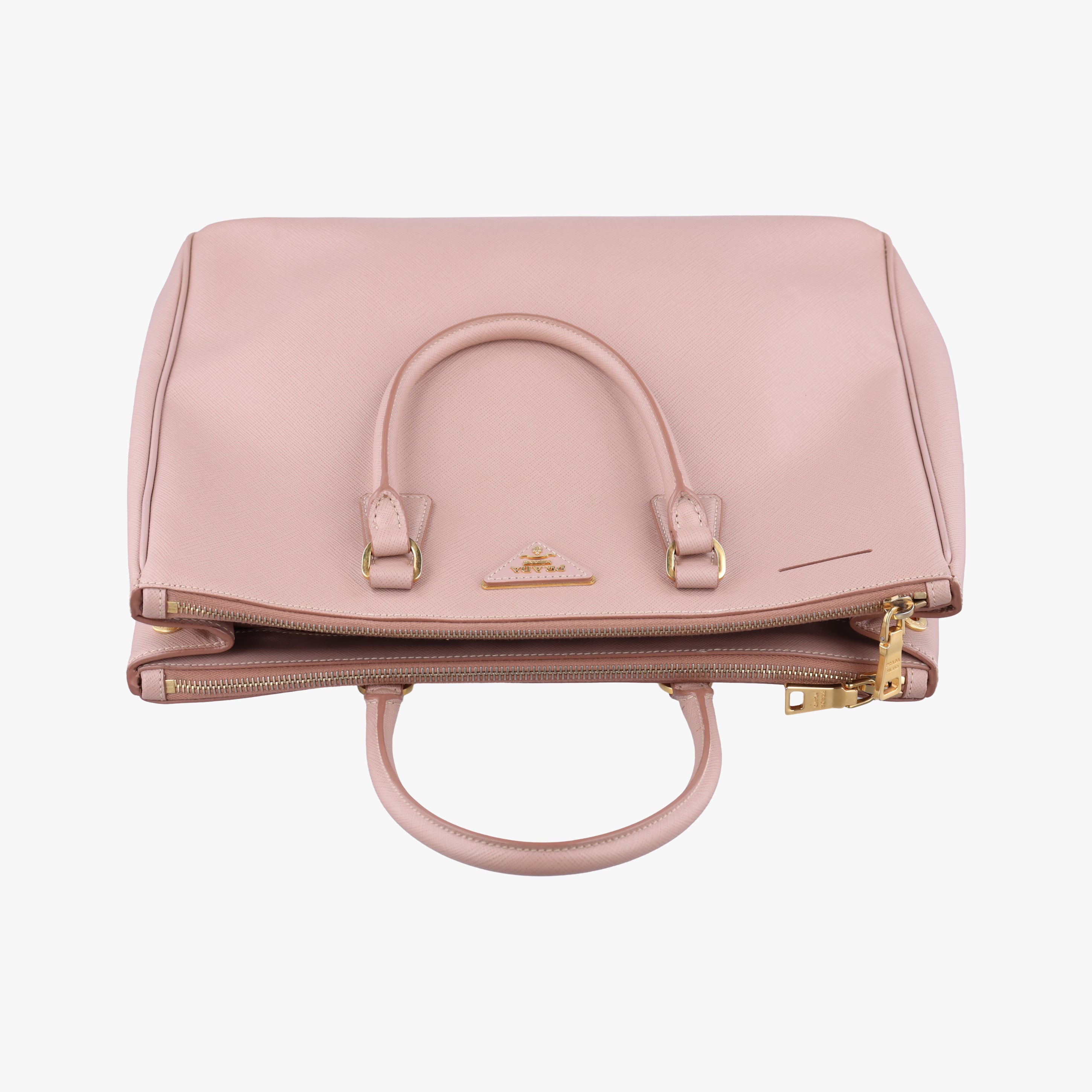 Pre-owned Prada Galleria Pink SAFFIANO Leather BN1786 handbag | stylenewstar